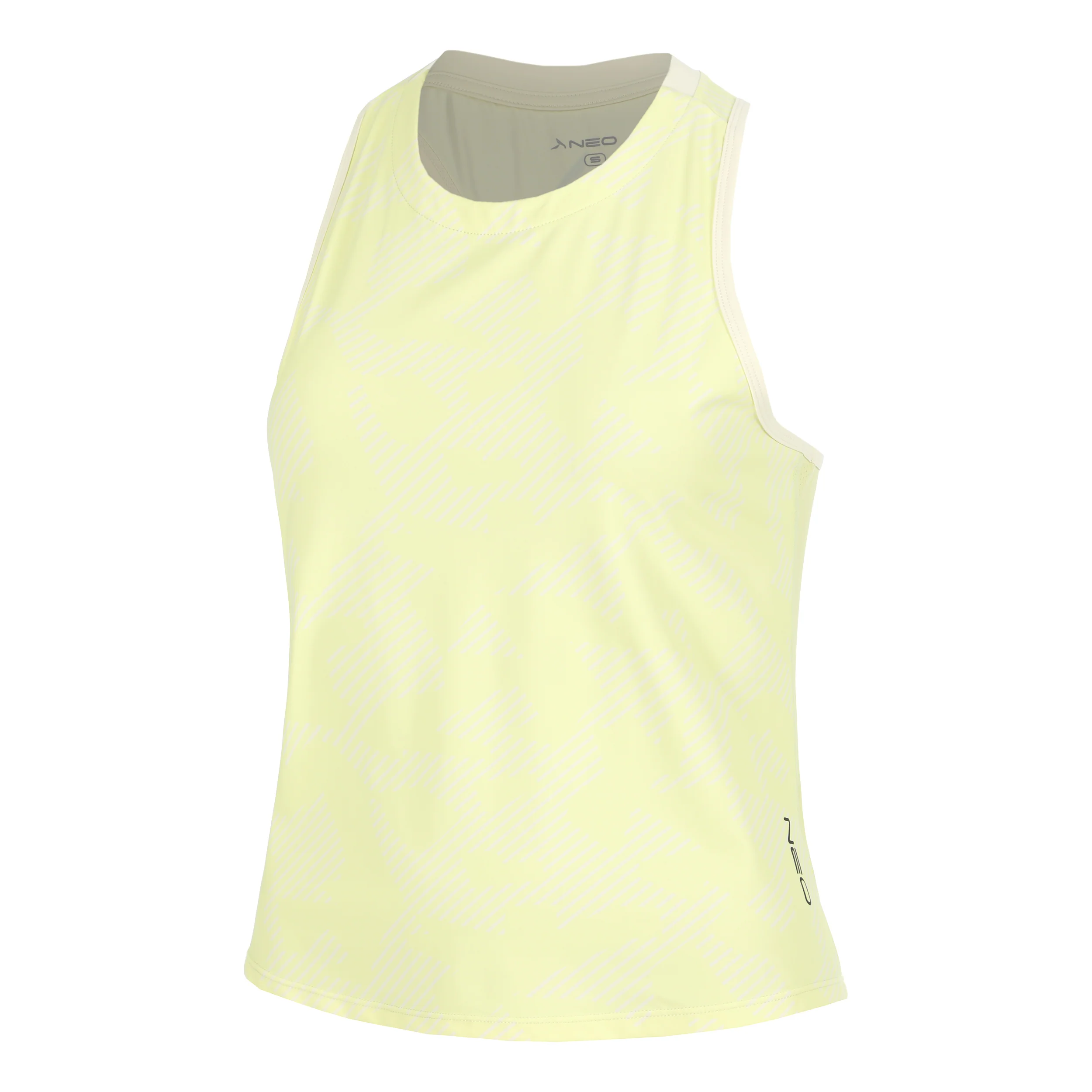 Feel the Vybe AOP Hardloopshirt Dames-limoen
