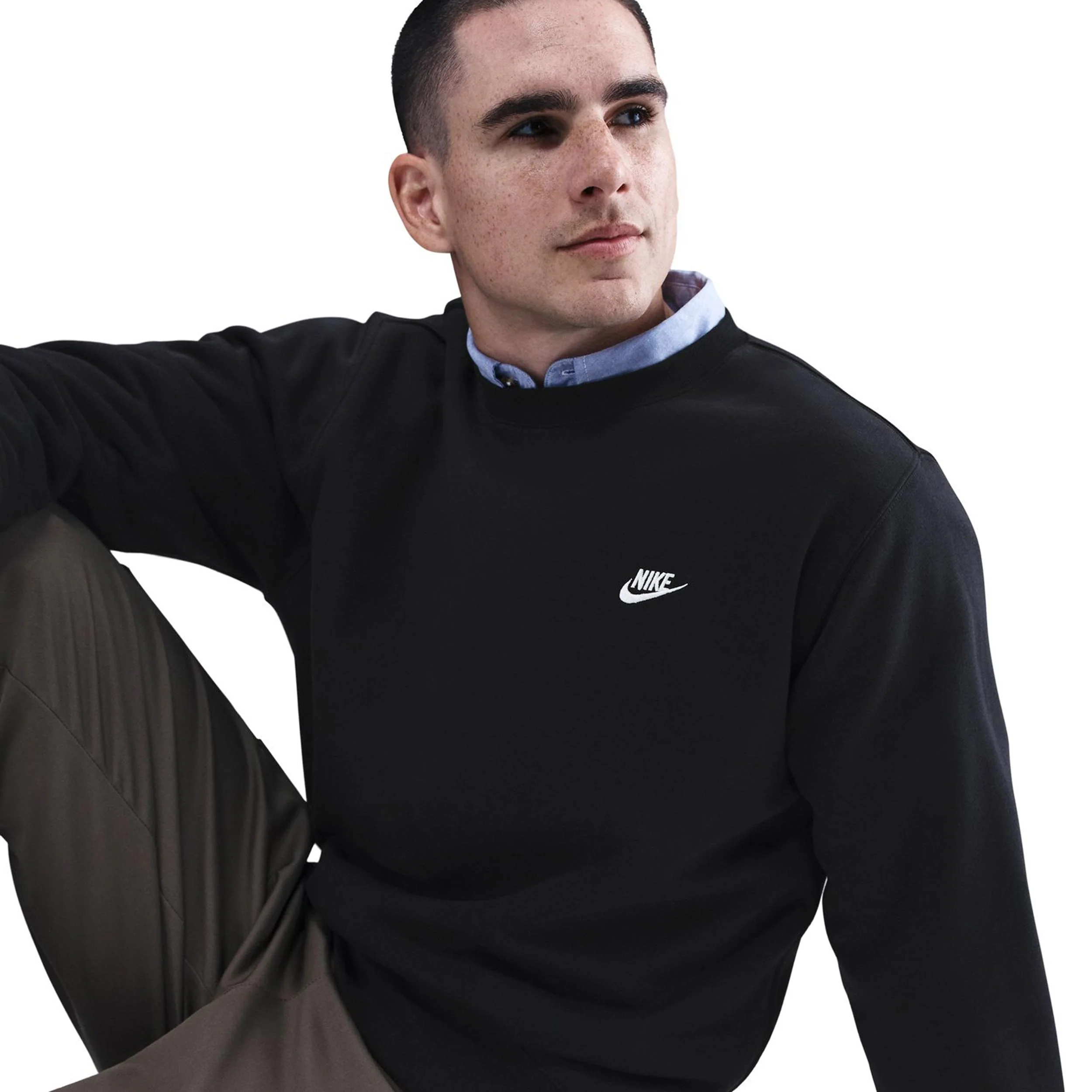 Club Crew Sweatshirt Heren-Zwart - Image 5