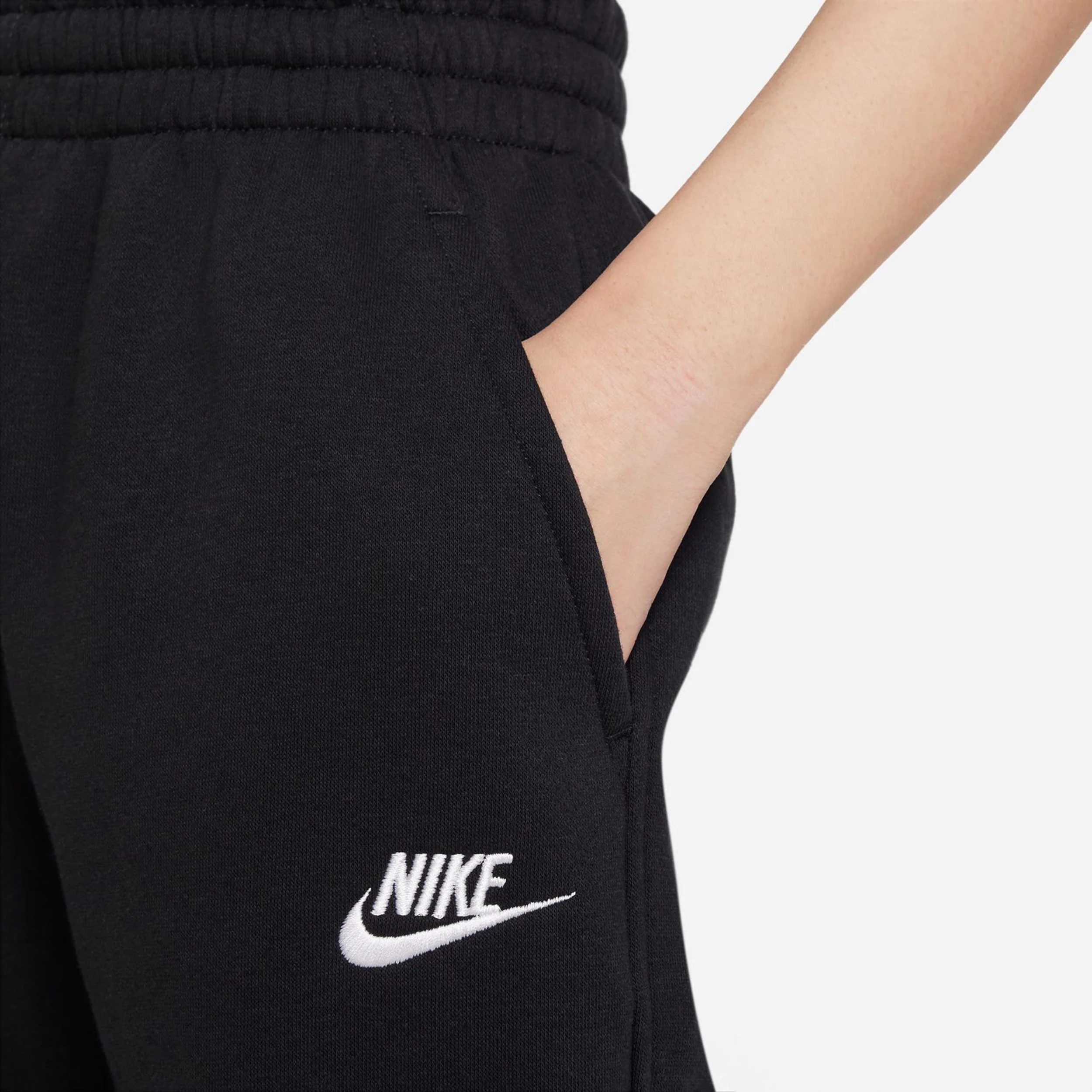 Club Fleece Loose Trainingsbroek Meisjes-Zwart,Wit - Image 8