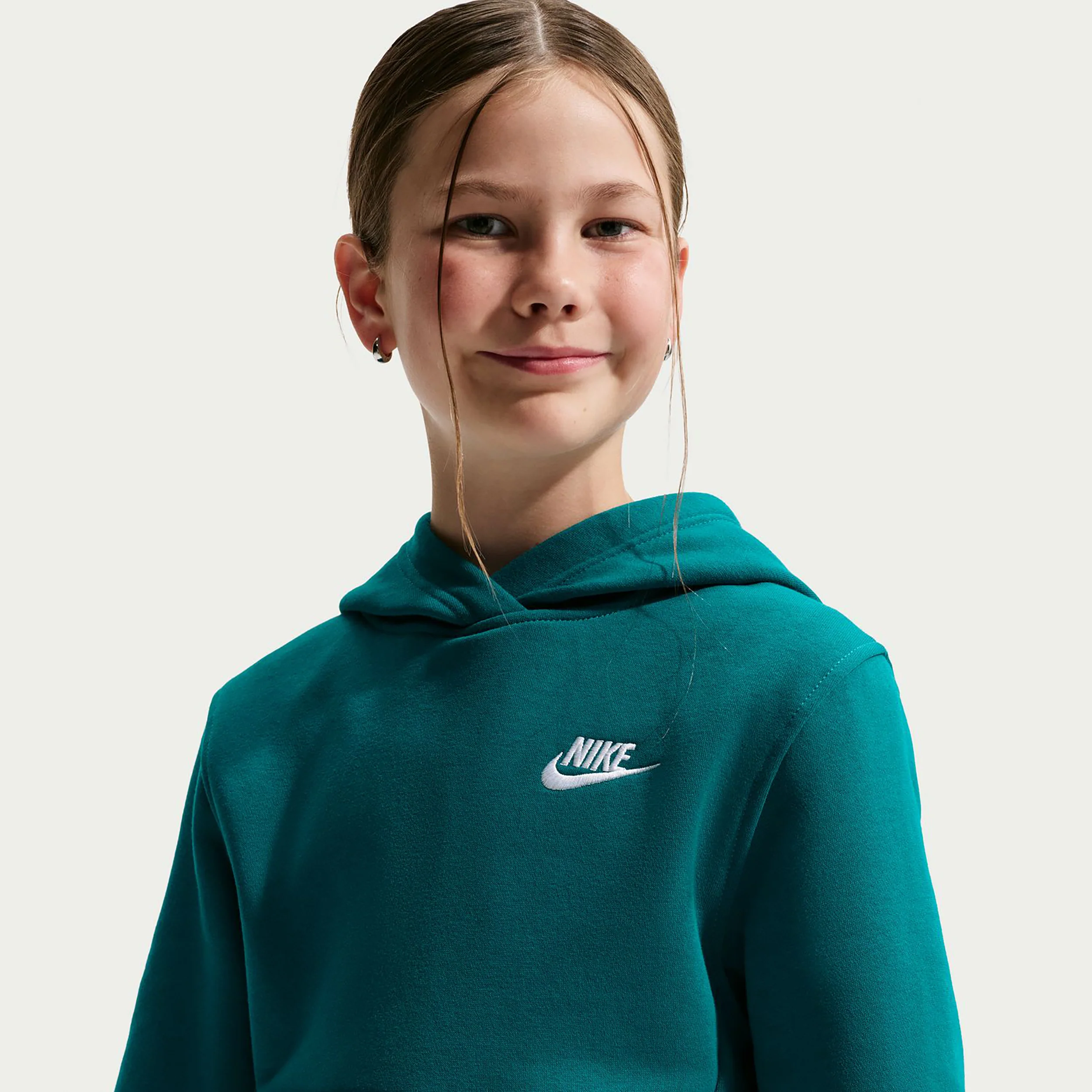 Club Fleece Sweater met capuchon Kinderen - petrolblauw - Image 4