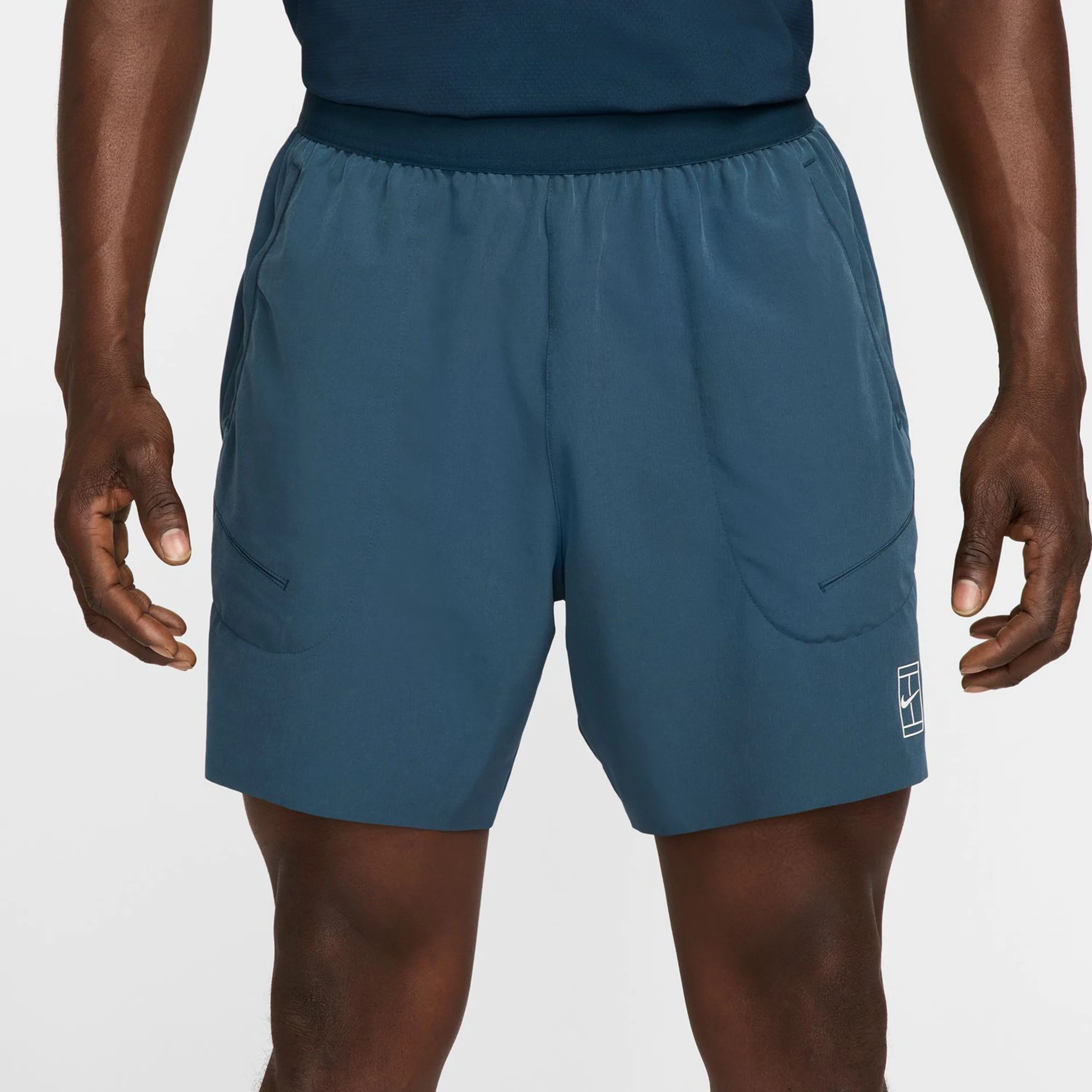 Court Dri-Fit Advantage 6in Shorts Heren-Donkerblauw,Wit - Image 7