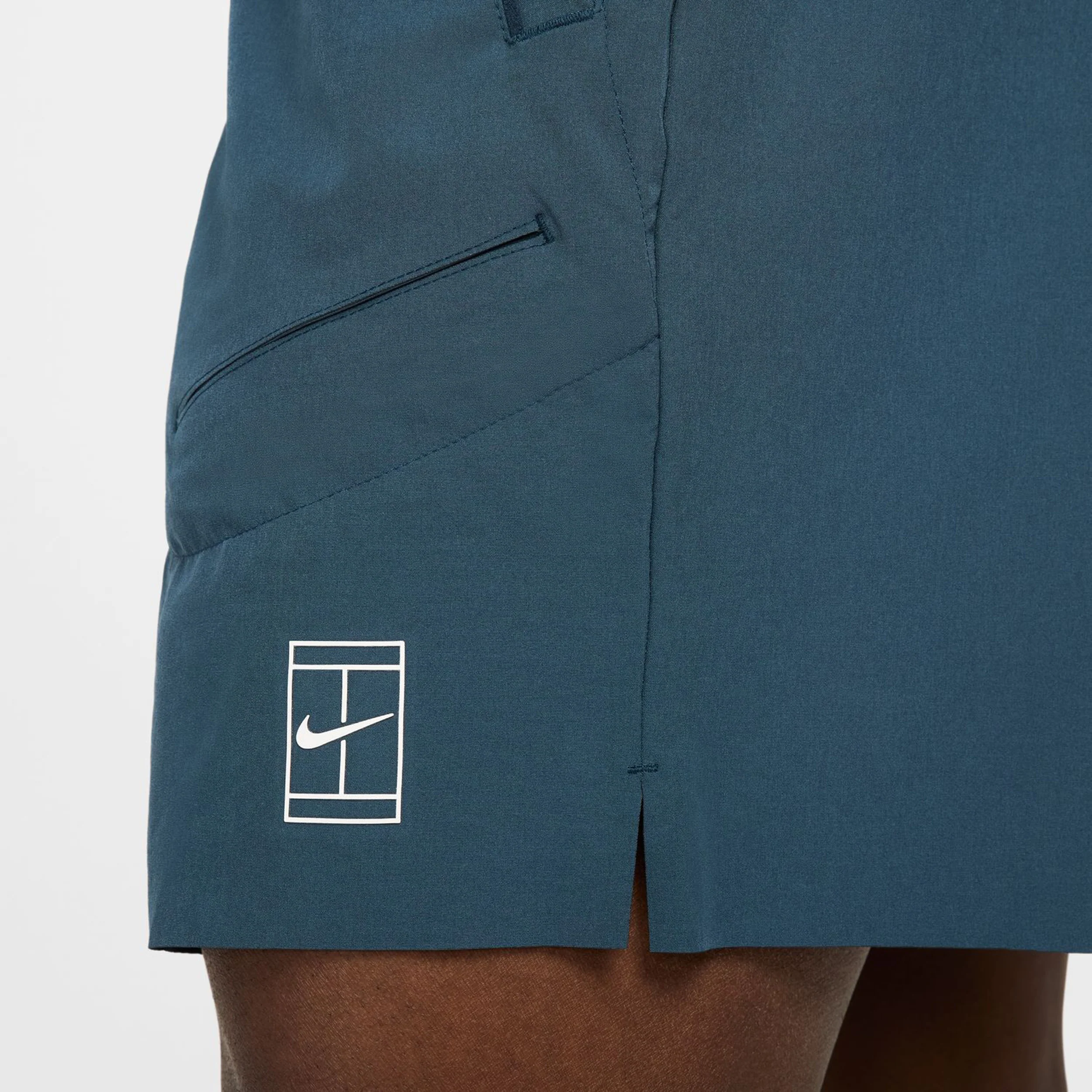 Court Dri-Fit Advantage 6in Shorts Heren-Donkerblauw,Wit - Image 9