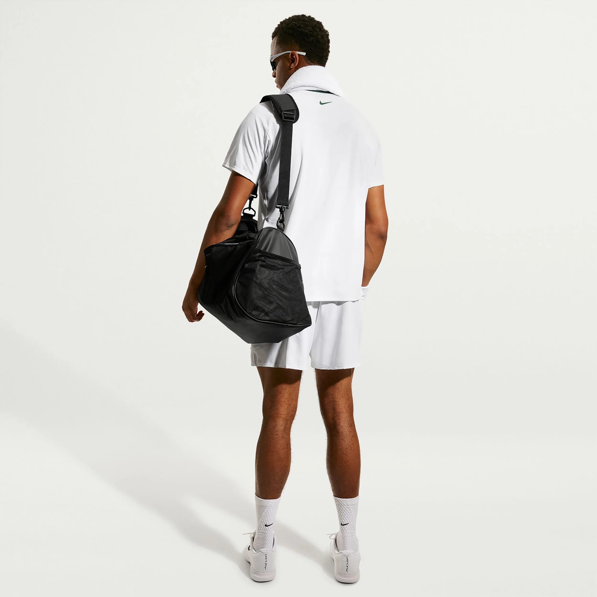Court Dri-Fit Advantage Slam T-shirt Heren - wit, groen - Image 3