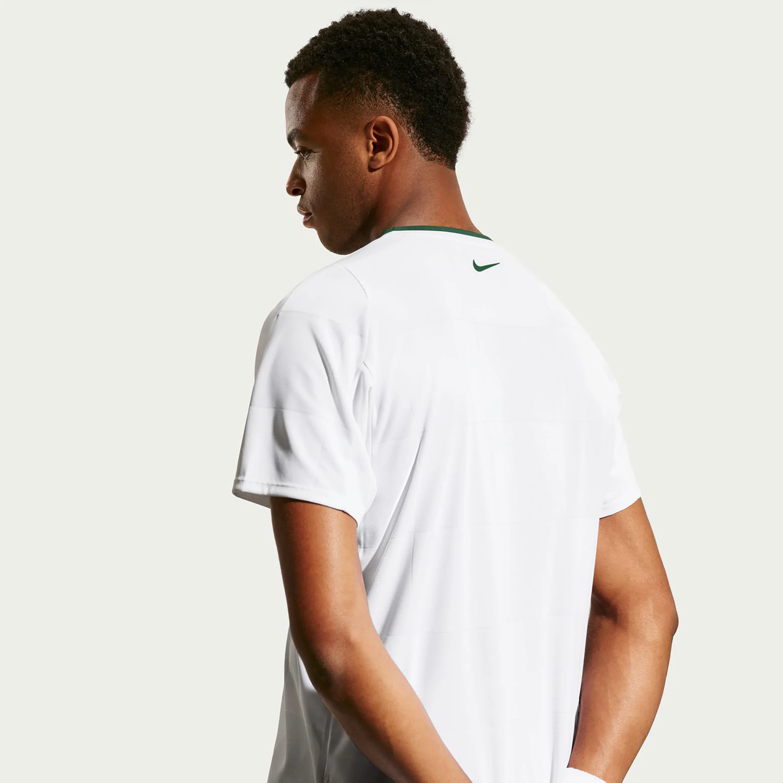 Court Dri-Fit Advantage Slam T-shirt Heren - wit, groen - Image 4