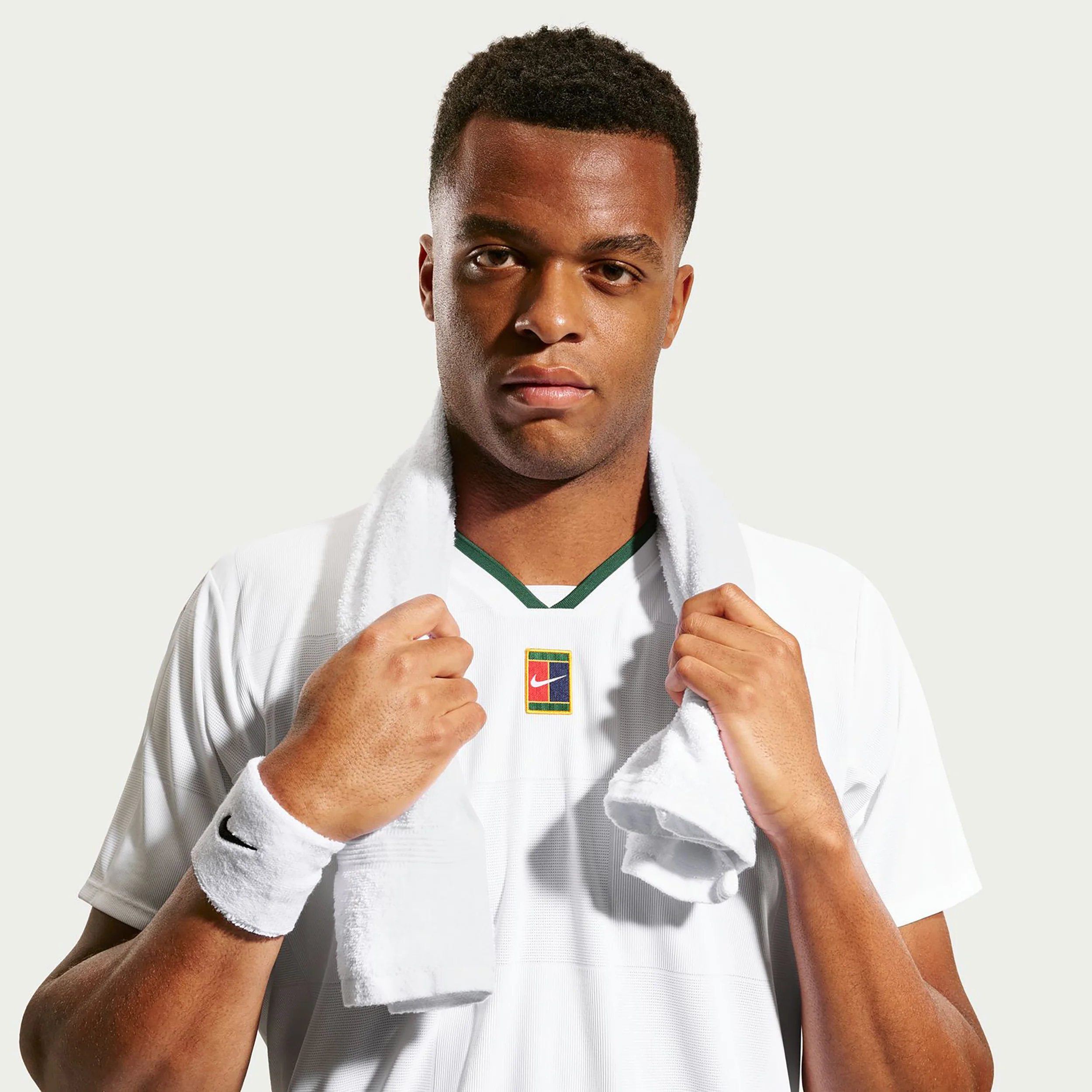Court Dri-Fit Advantage Slam T-shirt Heren - wit, groen - Image 5
