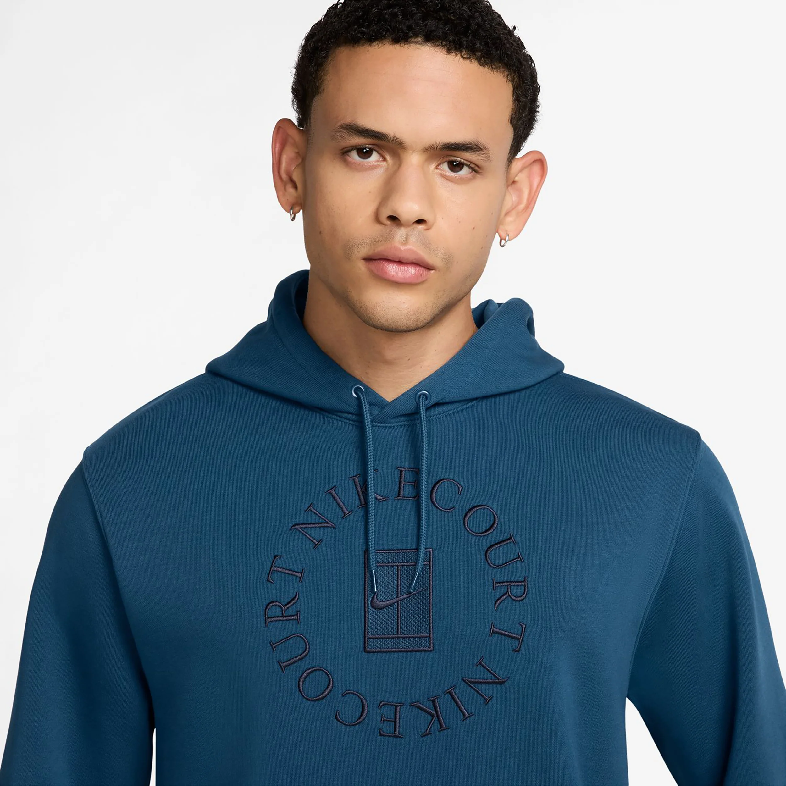 Court Dri-Fit Heritage Sweater Met Capuchon Heren-Blaugrau - Image 3