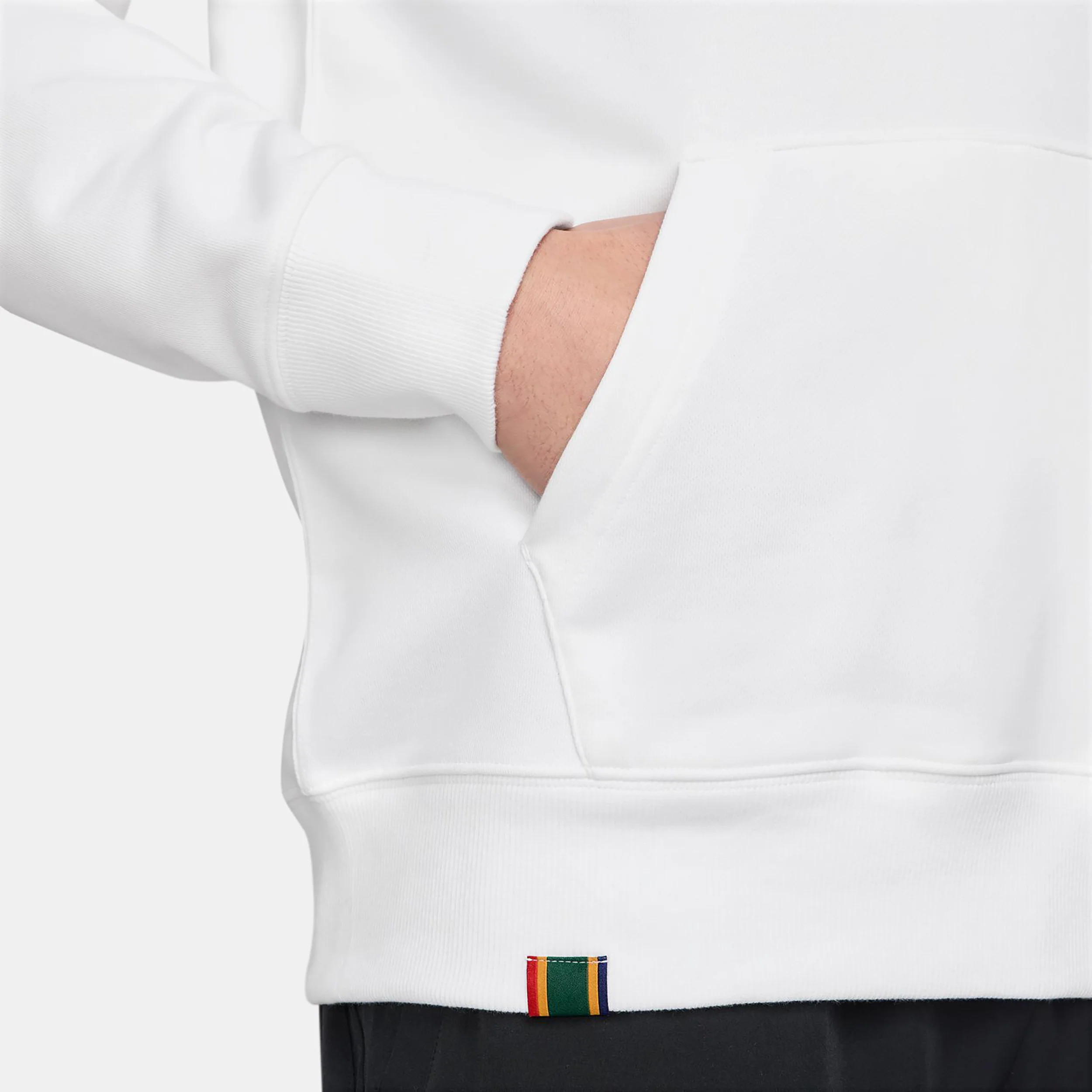 Court Dri-Fit Heritage Sweater met capuchon Heren - wit, zwart - Image 3