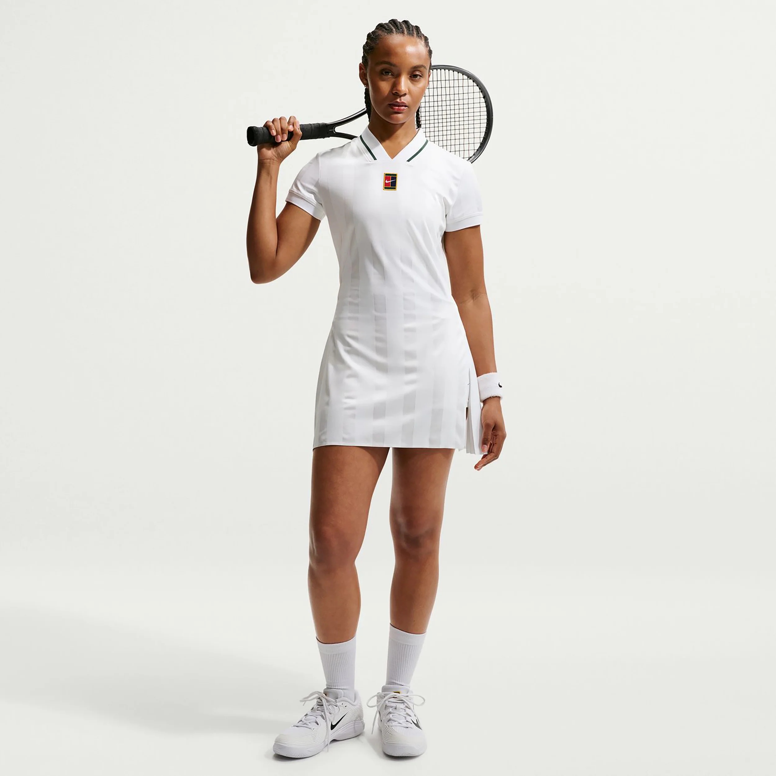 Court Dri-Fit Slam Jurk Dames - wit