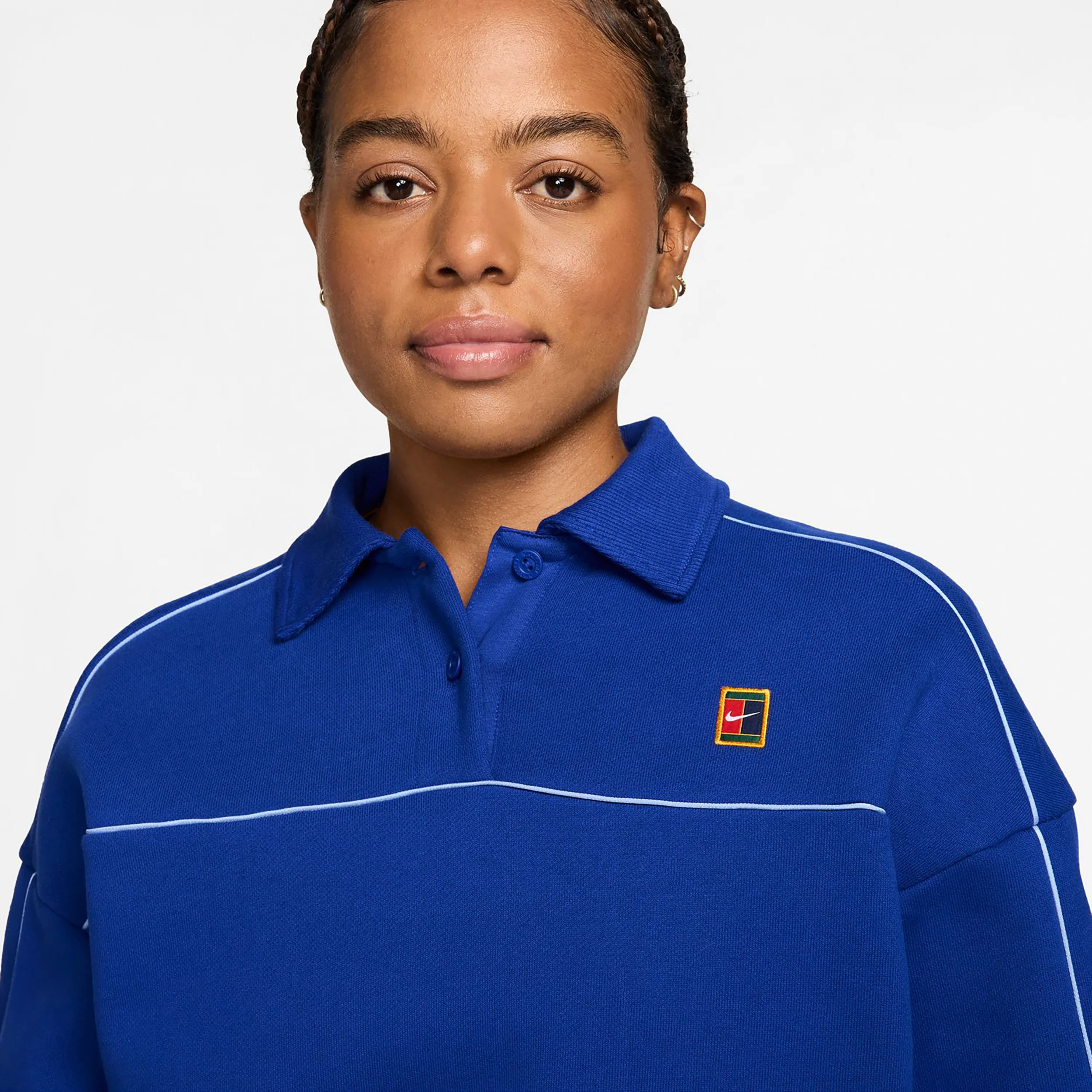 Court Longsleeve Dames - donkerblauw - Image 3