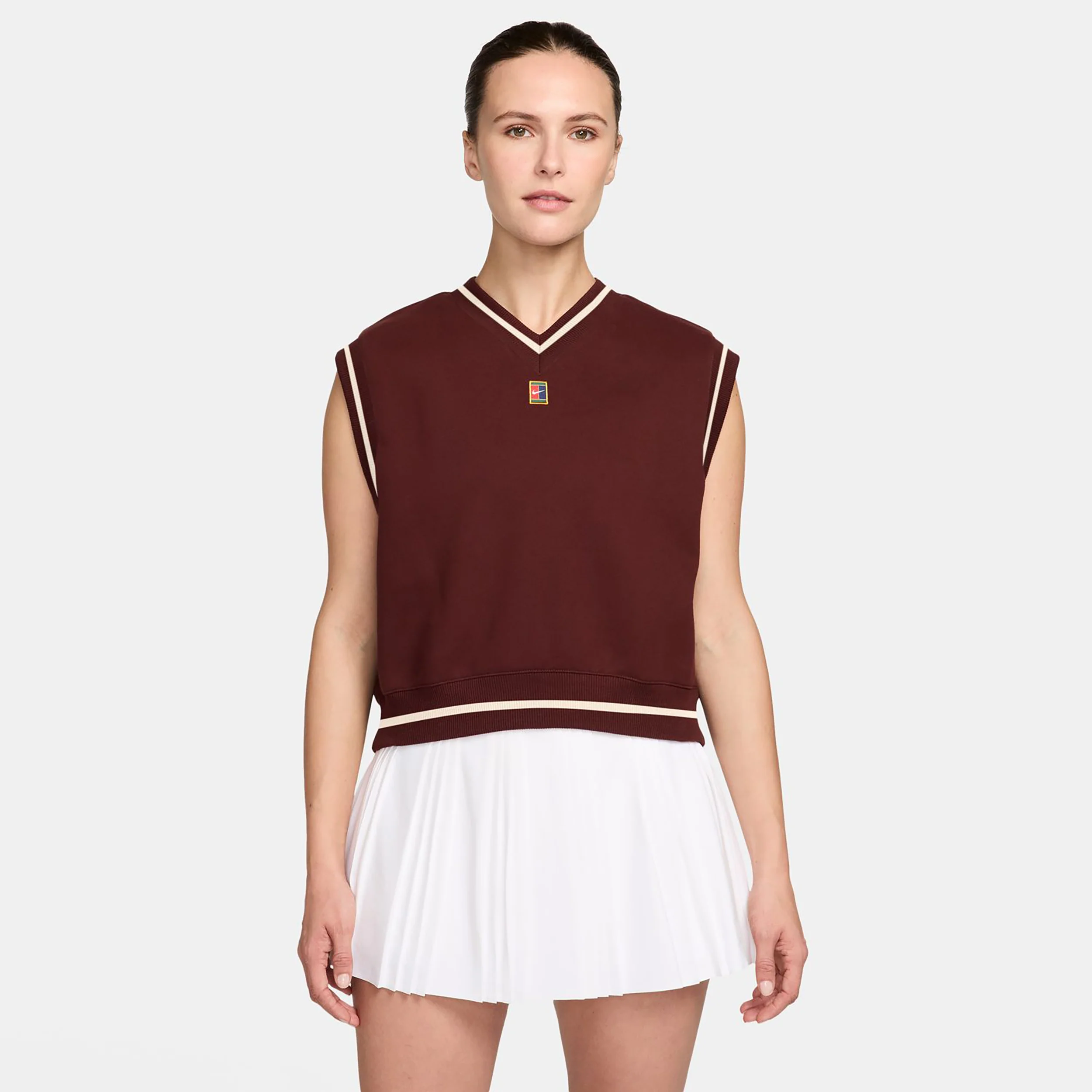 Court Pullunder Dames - bruin