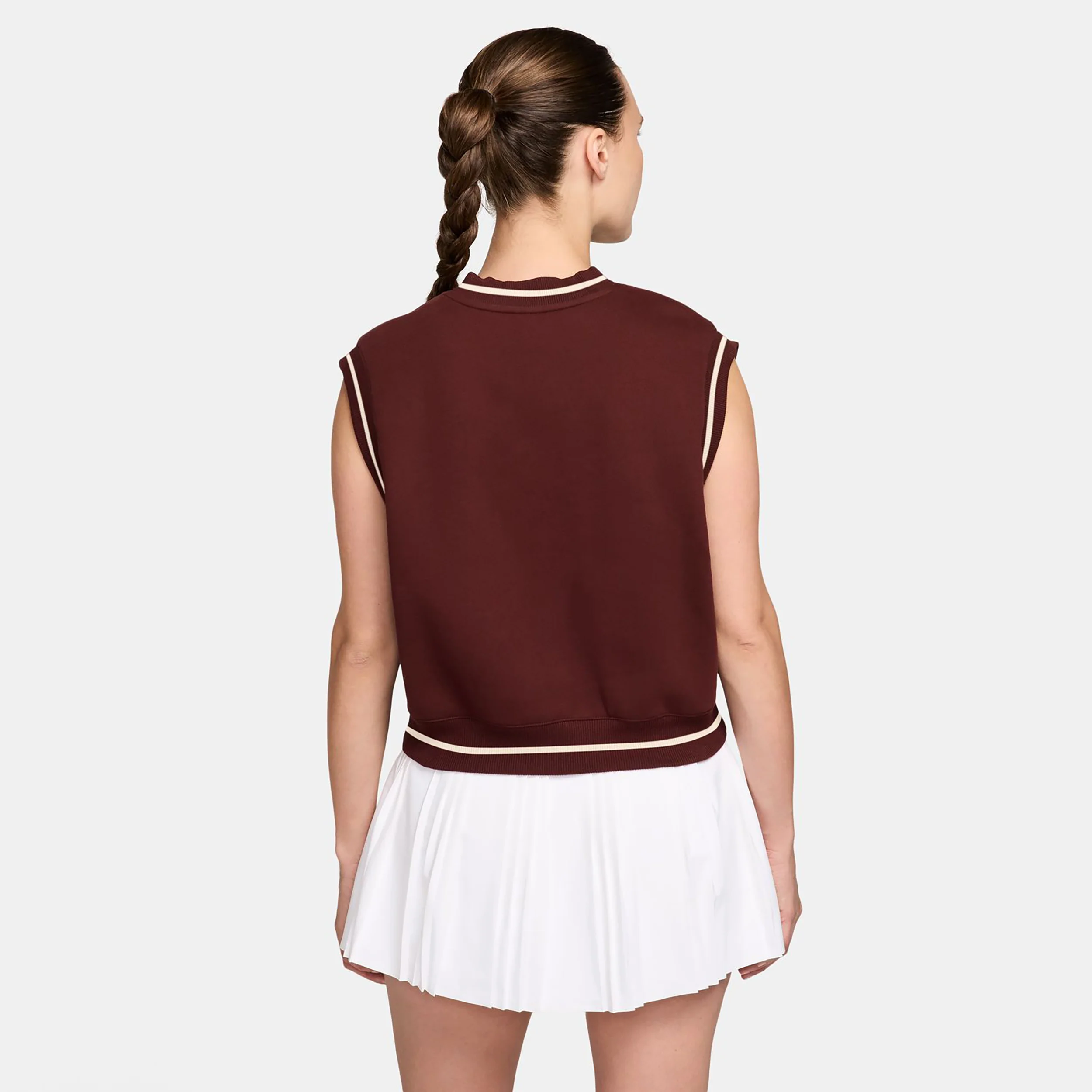 Court Pullunder Dames - bruin - Image 2