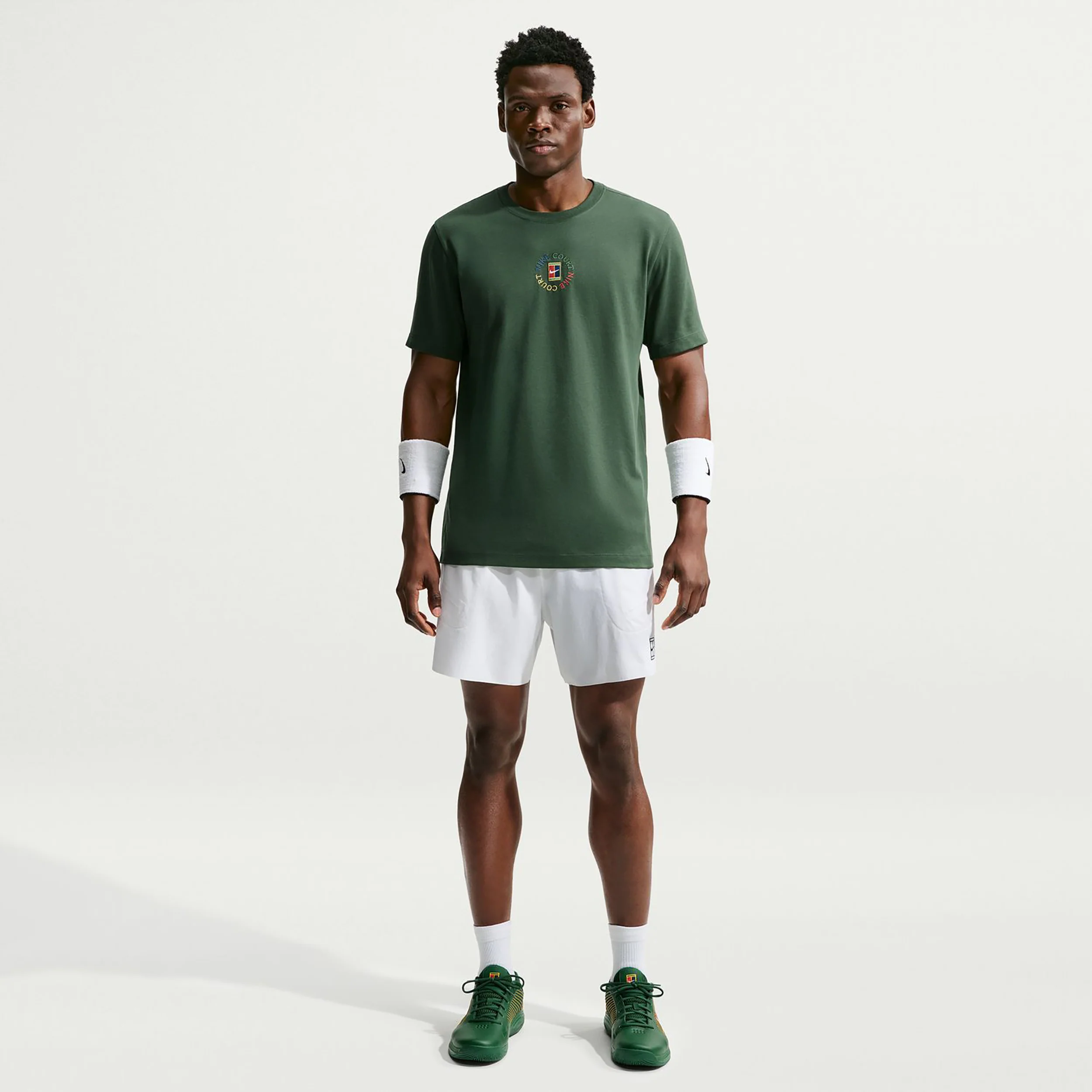 Court T-shirt Heren - donkergroen - Image 3