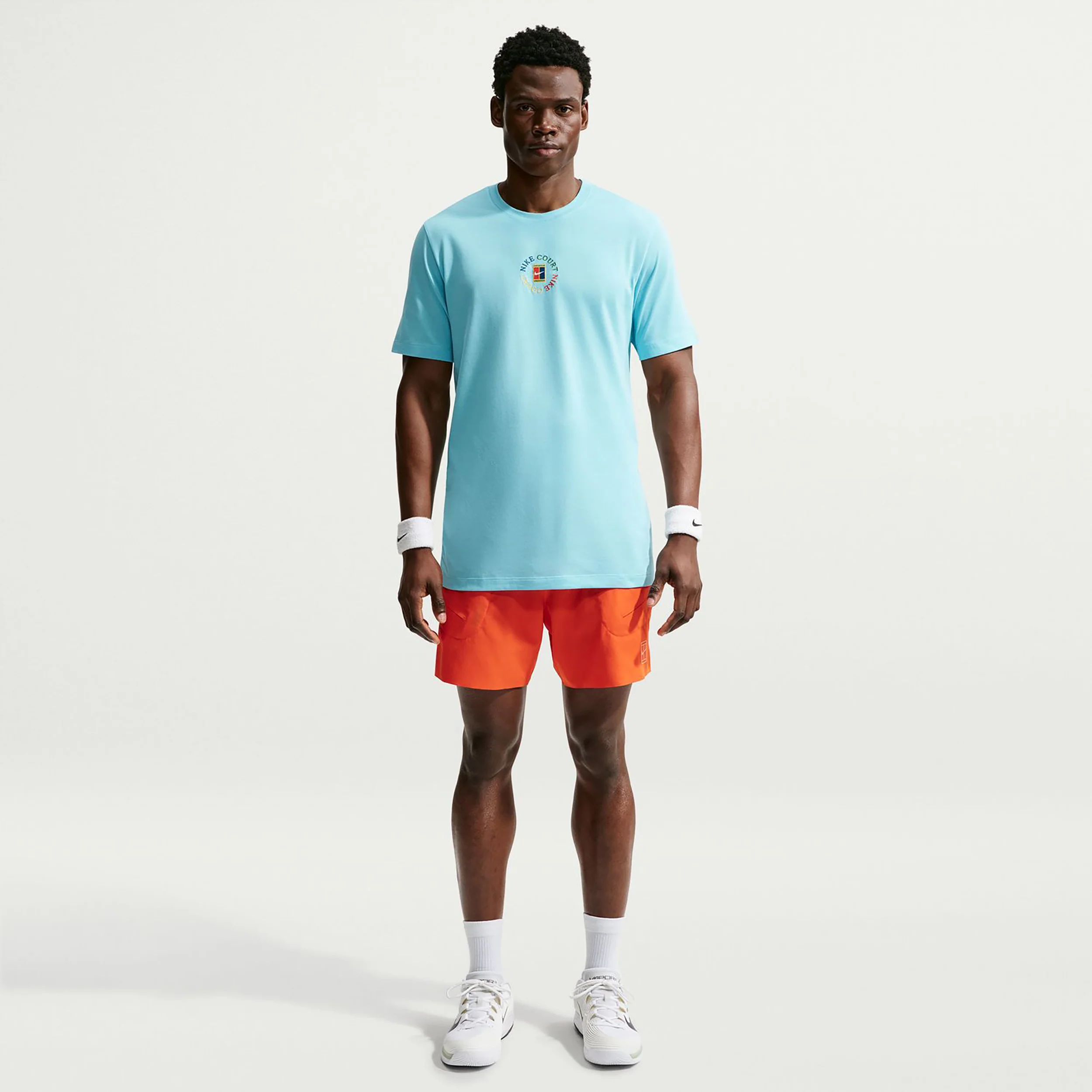 Court T-shirt Heren - turkoois - Image 3