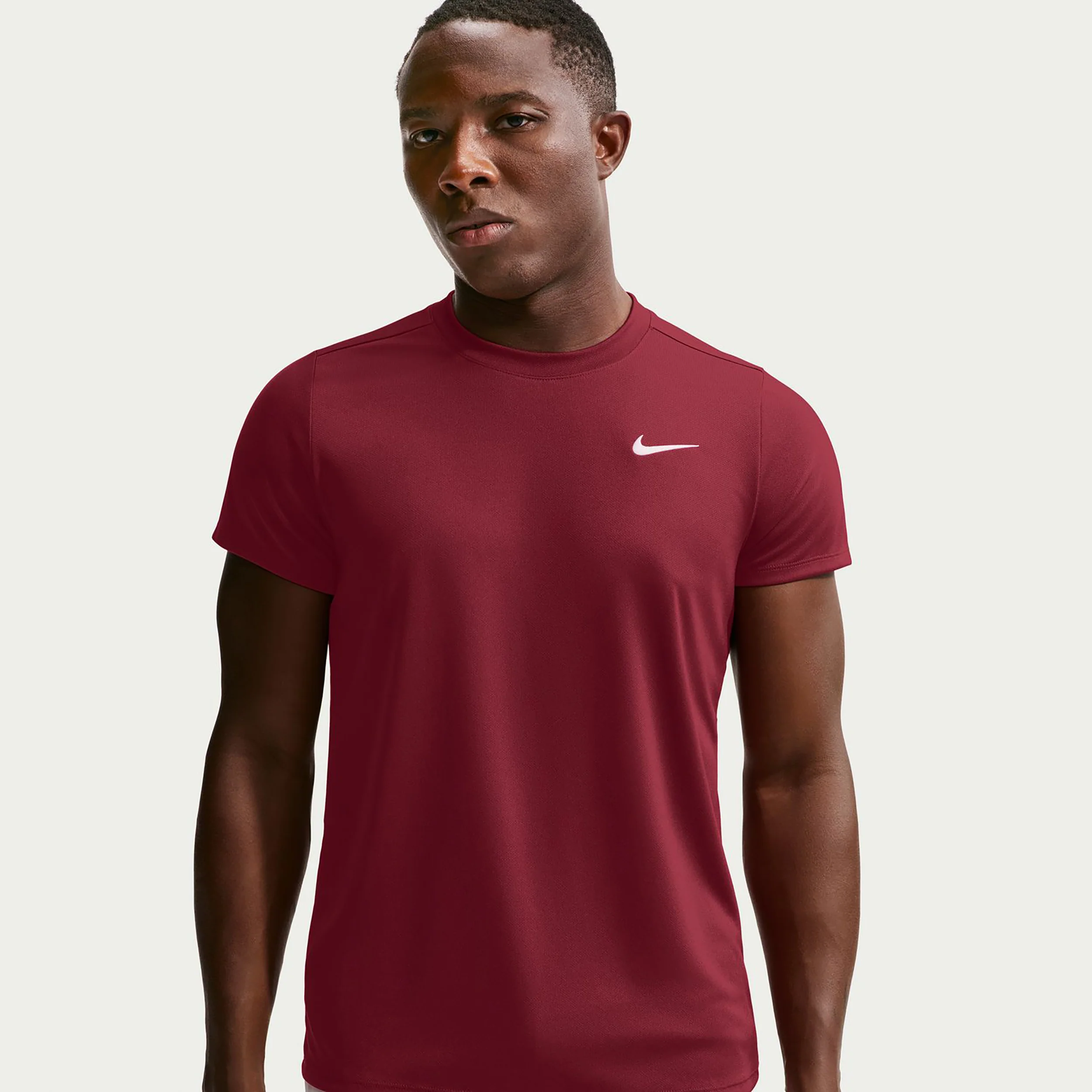 Court Victory Dry T-shirt Heren - wijnrood