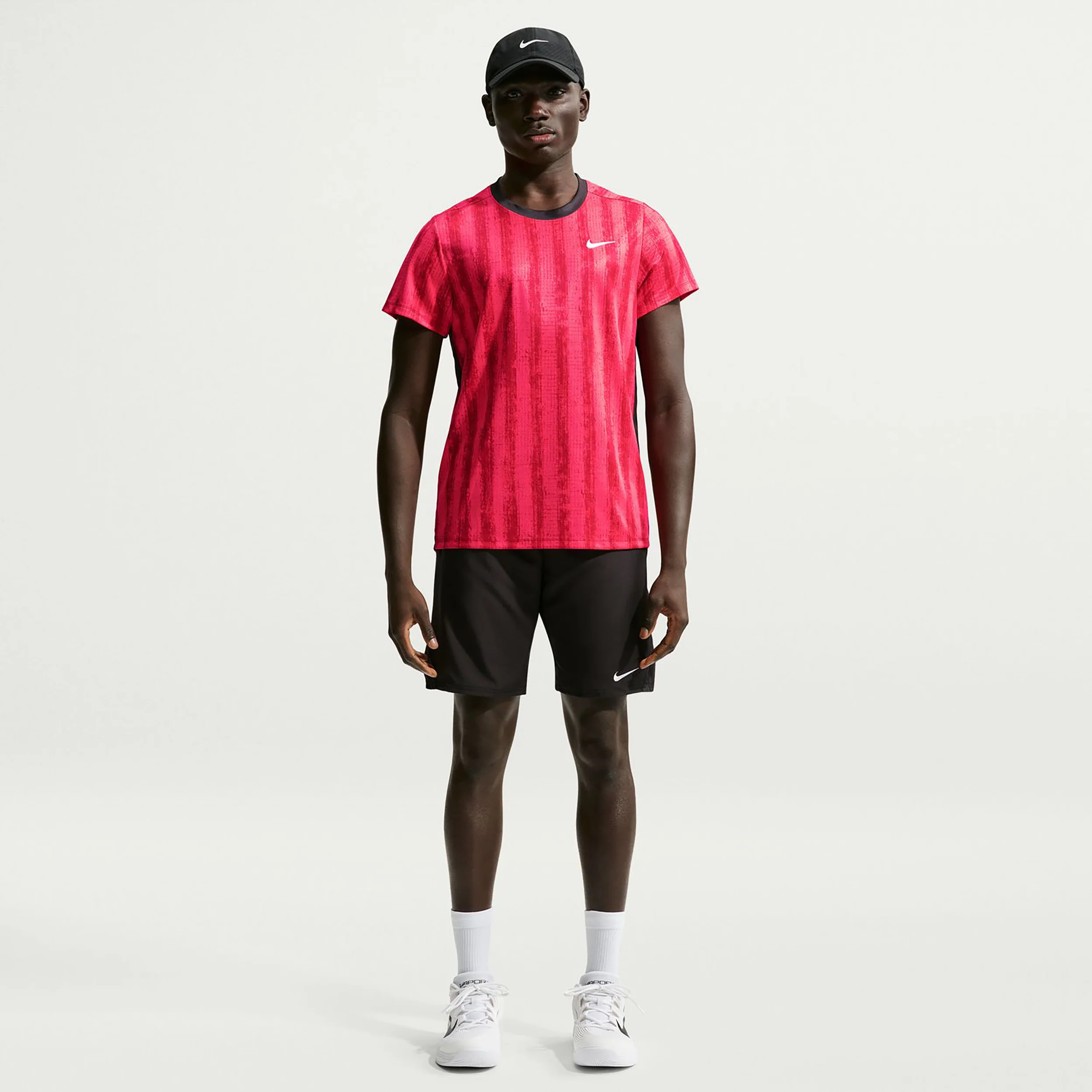 Court Victory T-shirt Heren - rood, zwart