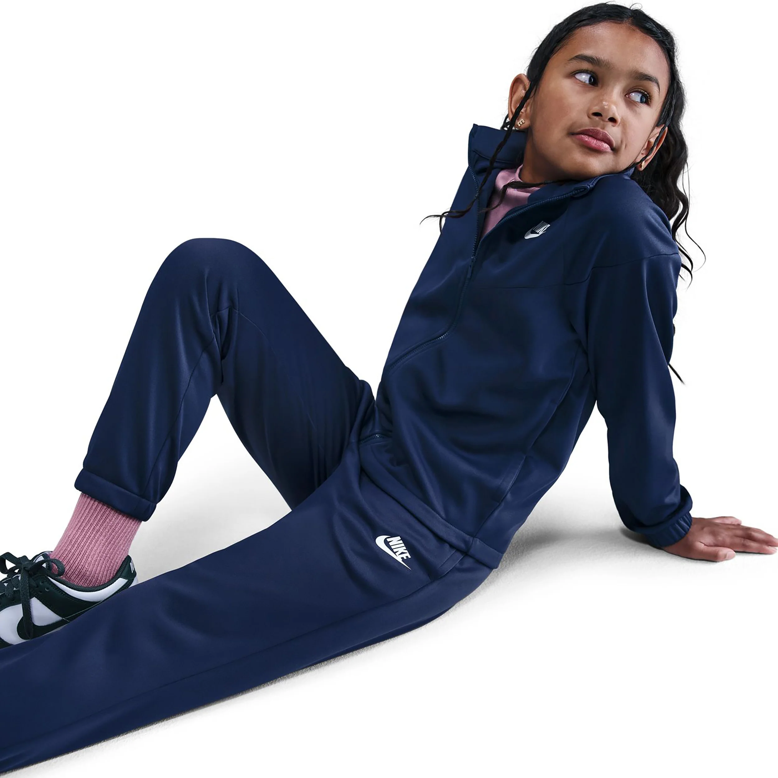 Dri-Fit Full-Zip Trainingspak Kinderen-donkerblauw - Image 6