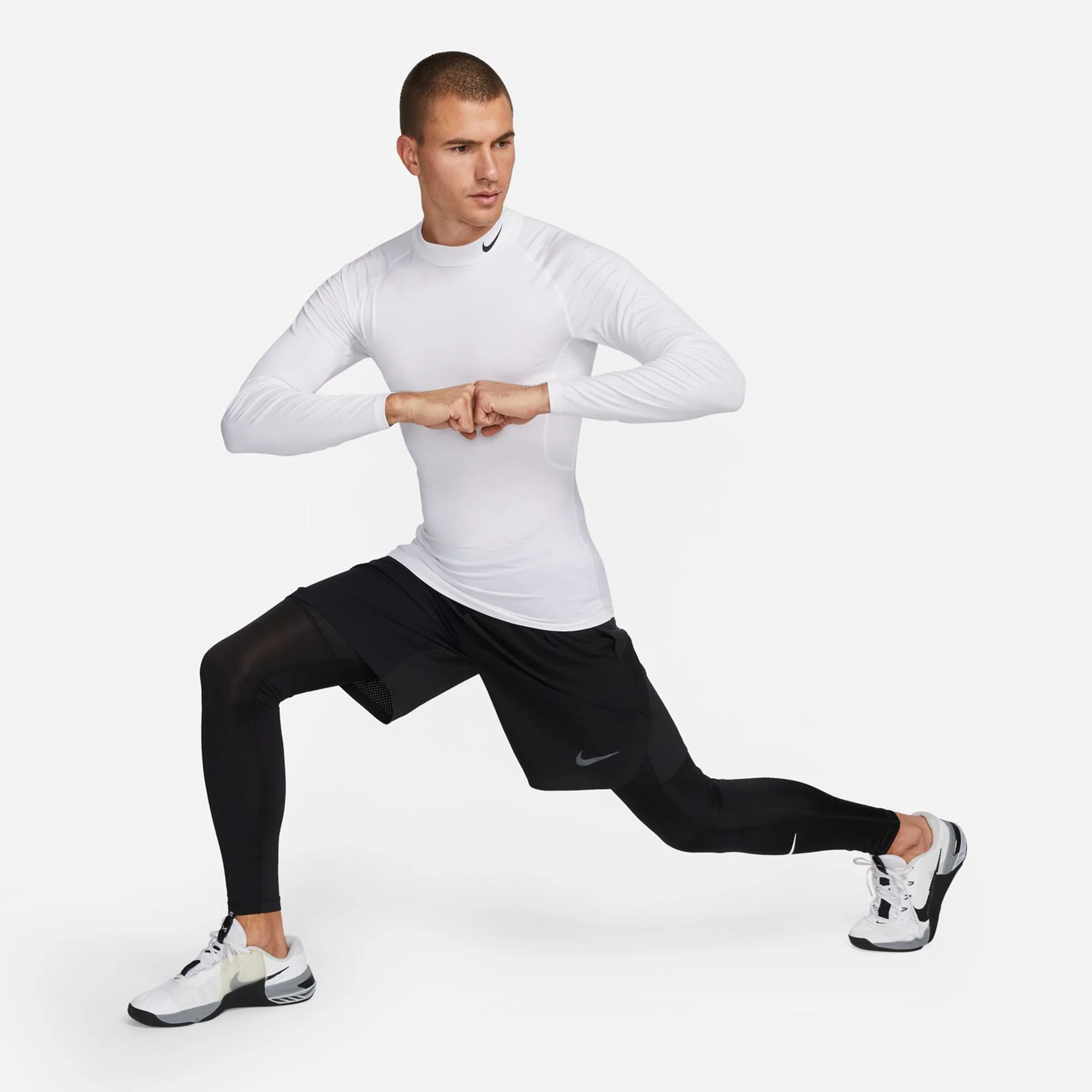 Dri-Fit Longsleeve Heren-Wit - Image 7
