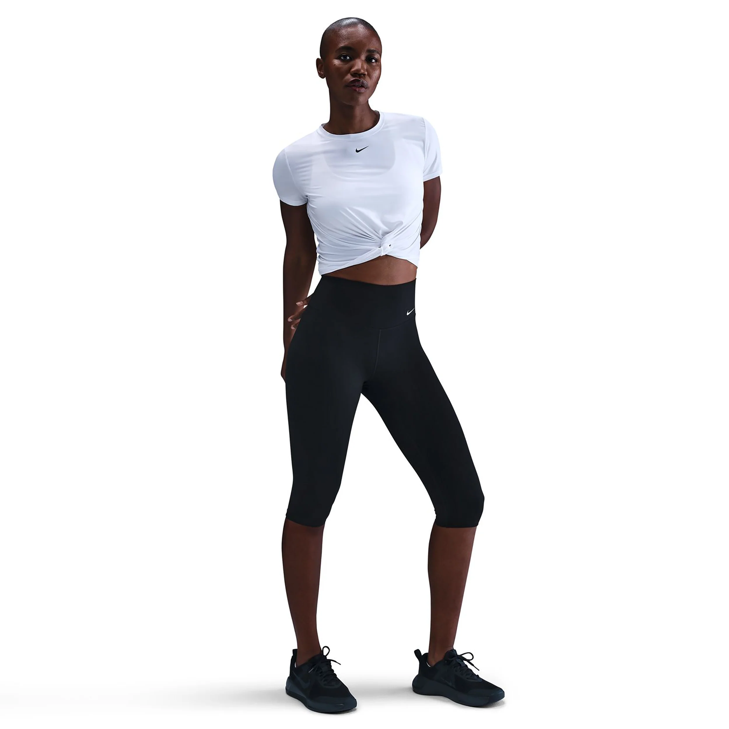 Dri-Fit One Tight Dames - zwart, wit