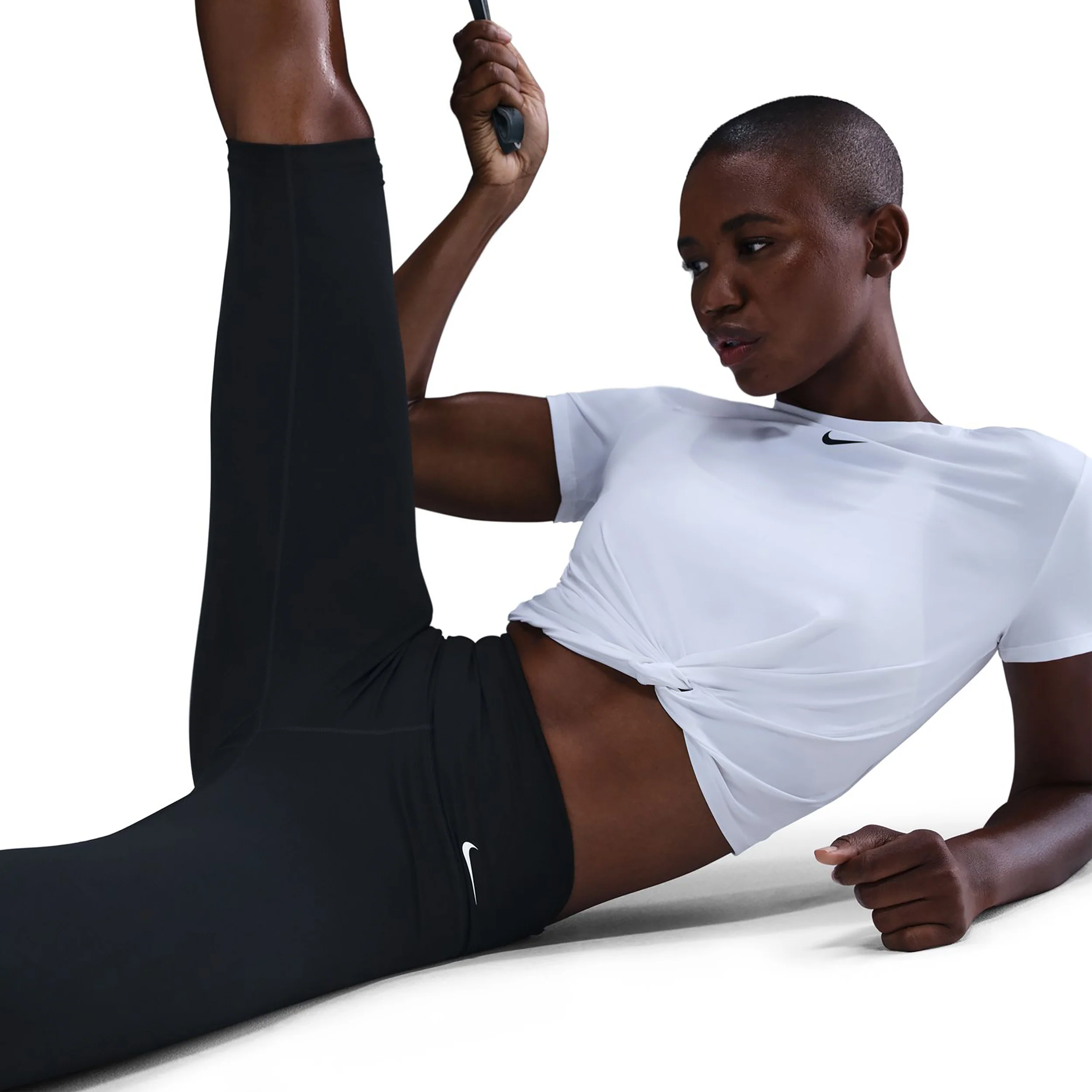 Dri-Fit One Tight Dames - zwart, wit - Image 4