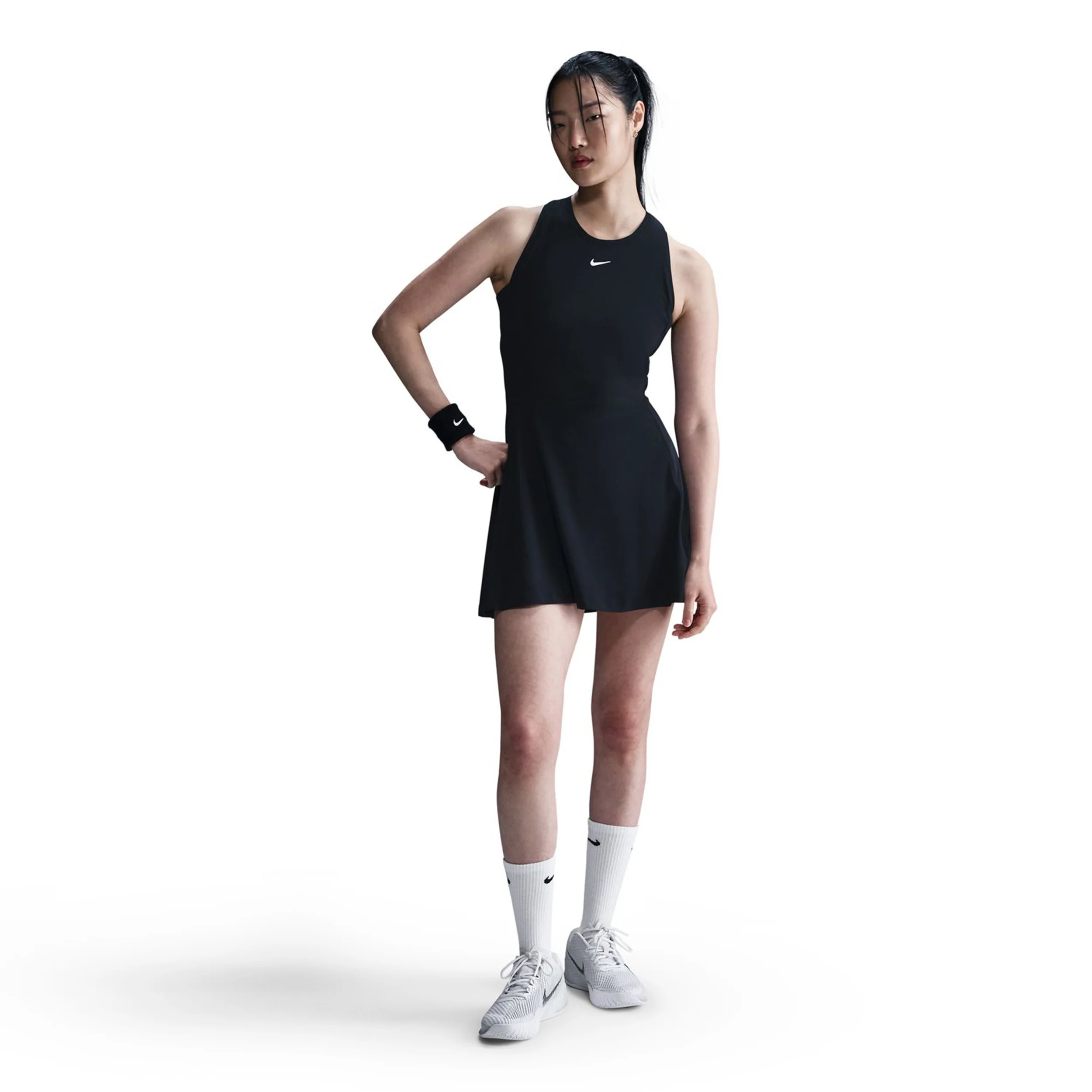 Dri-Fit Victory Jurk Dames-Zwart,Wit - Image 4