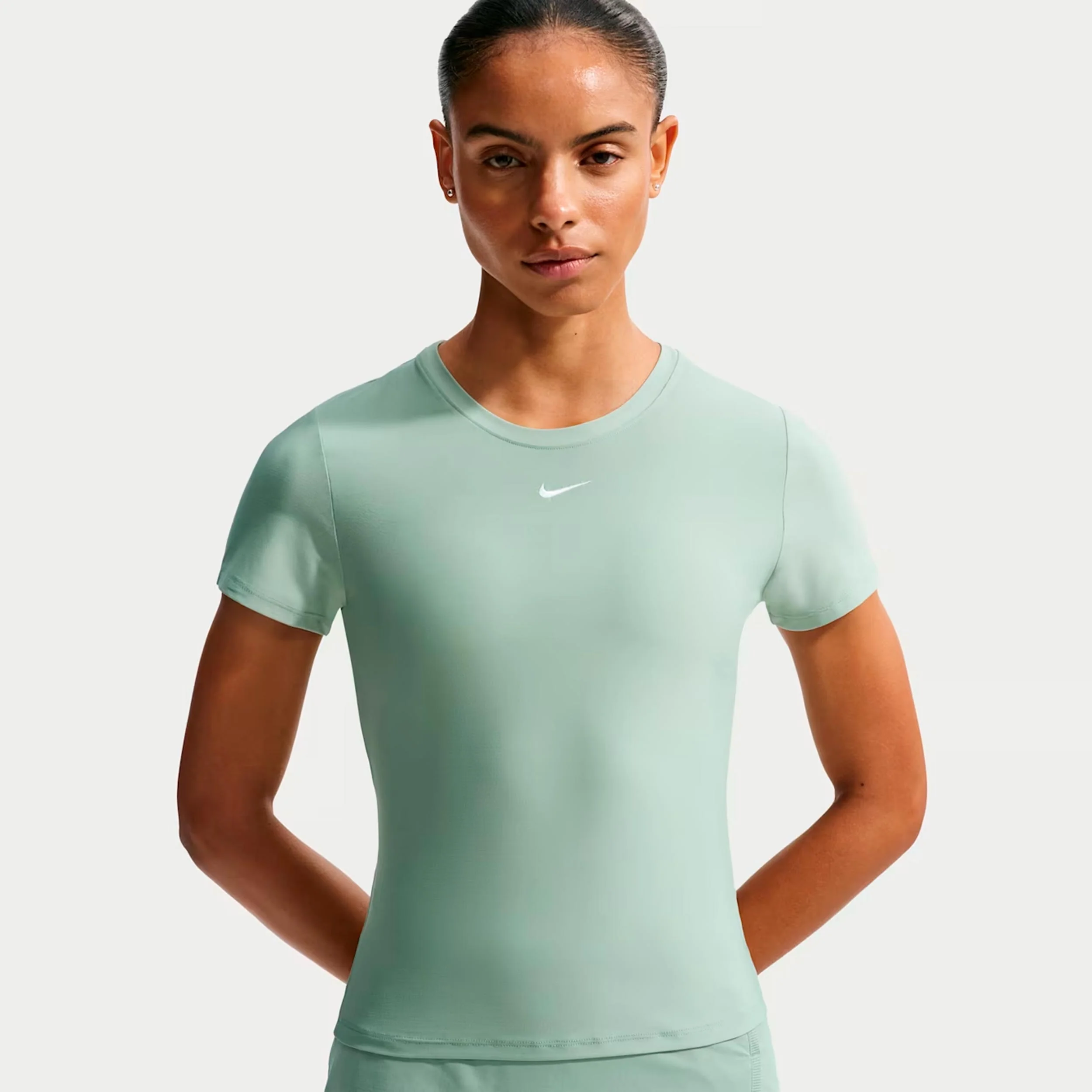 Dri-Fit Victory T-shirt Dames - grijsgroen, wit