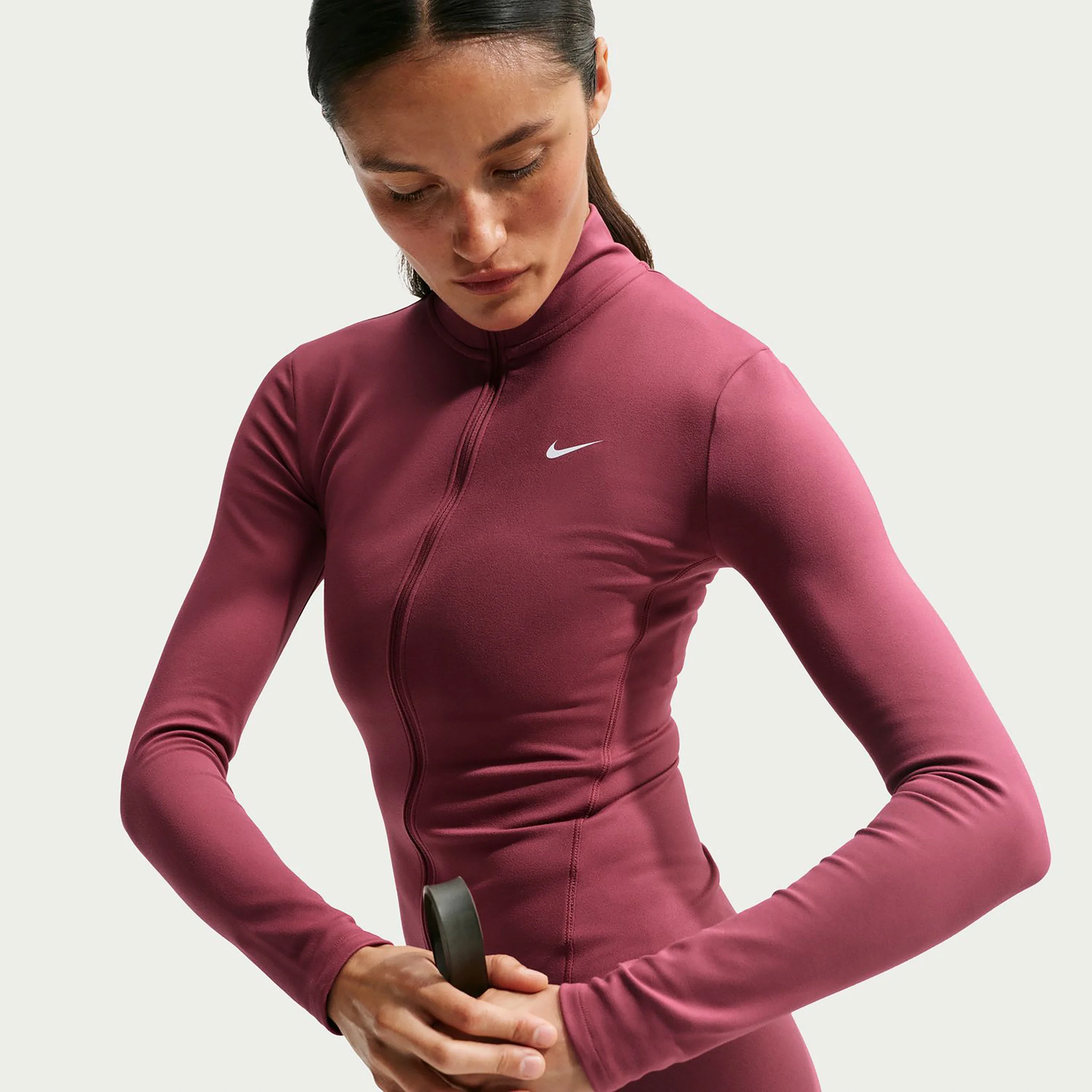 One Fitted Trainingsjack Dames - mauve - Image 5