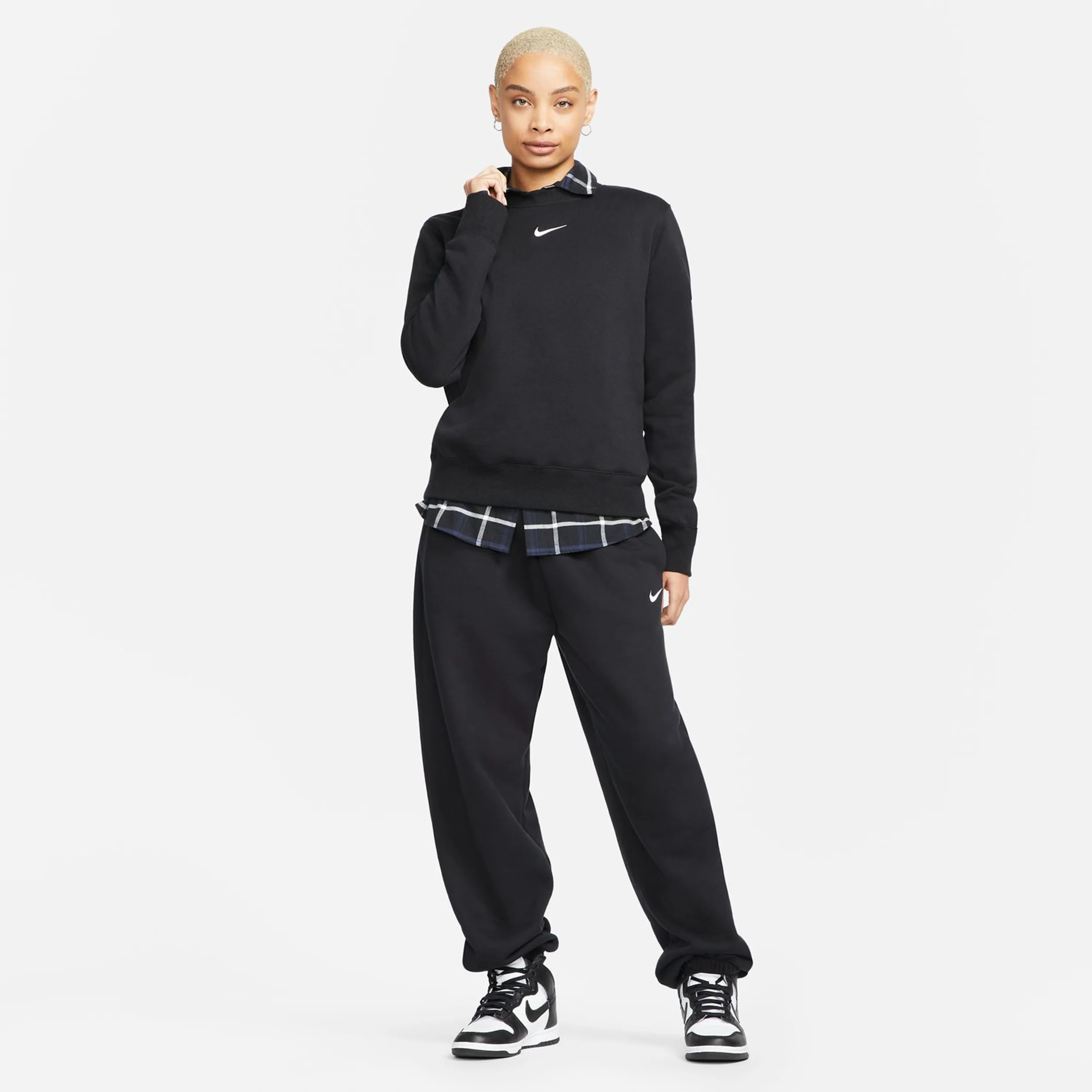PHNX Fleece STD Crew Sweatshirt Dames-Zwart - Image 6