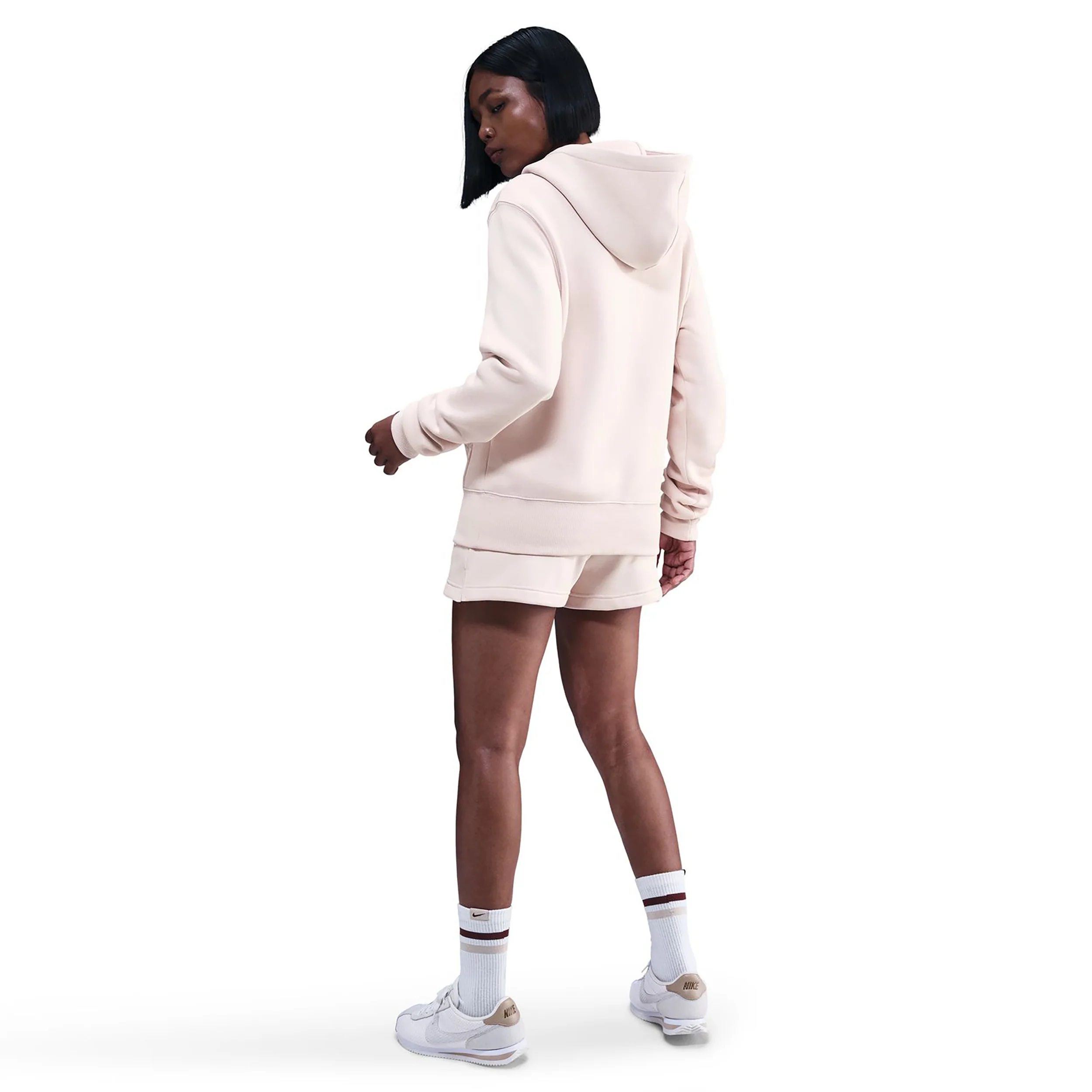 Phoenix Fleece Sweater met capuchon Dames-oud roze - Image 2