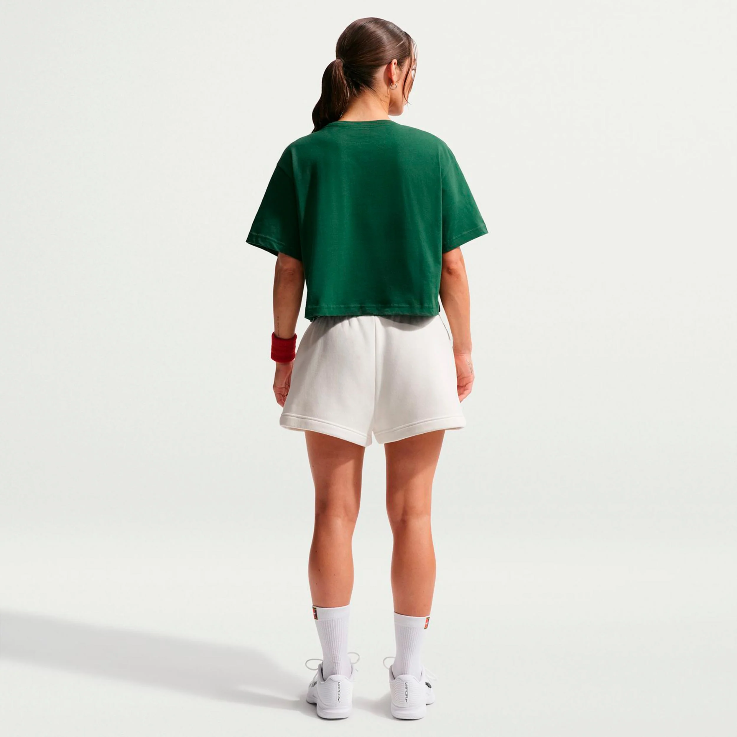 Slam Crop T-shirt Dames - donkergroen - Image 3