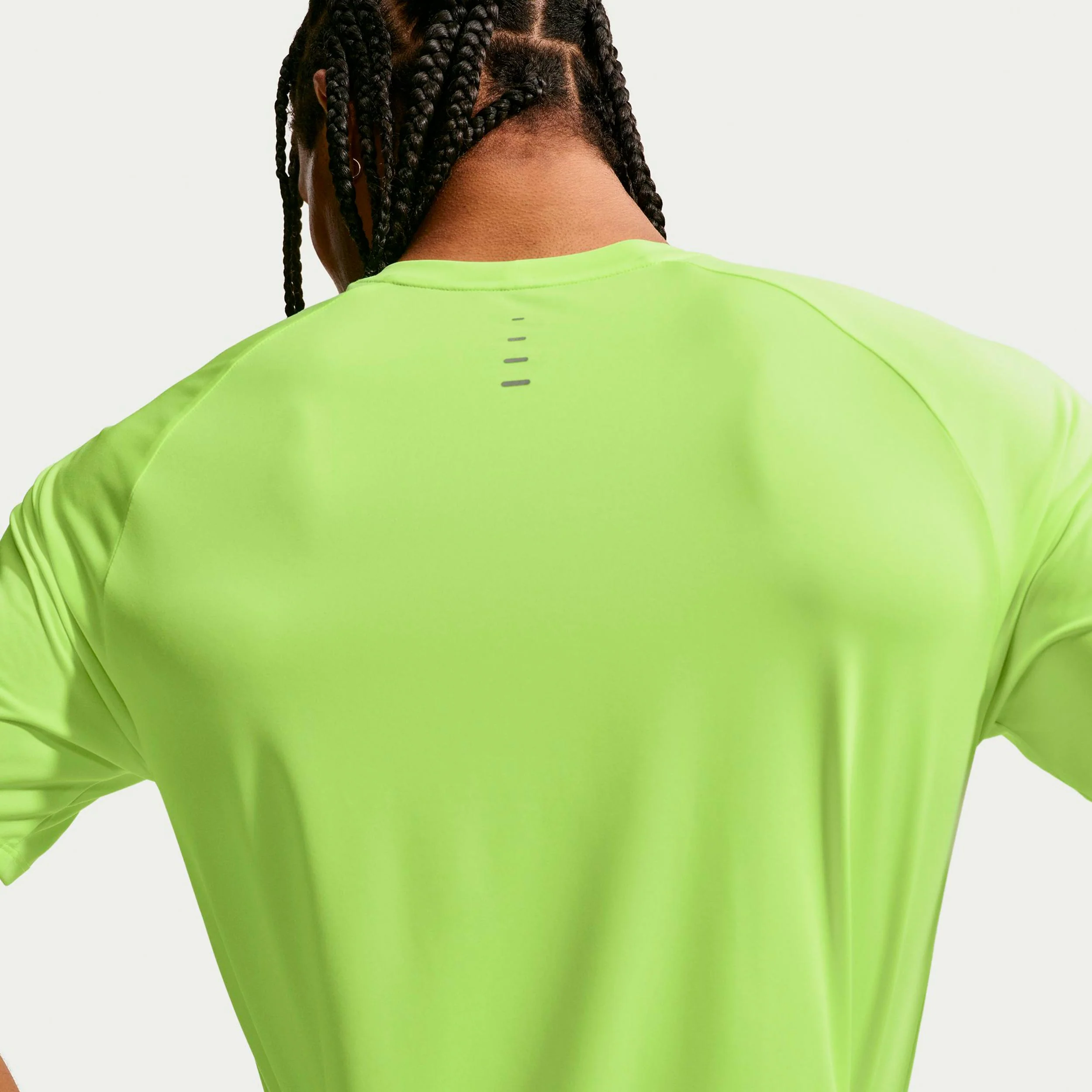 Stride Hardloopshirt Heren - neongeel, zilver - Image 4
