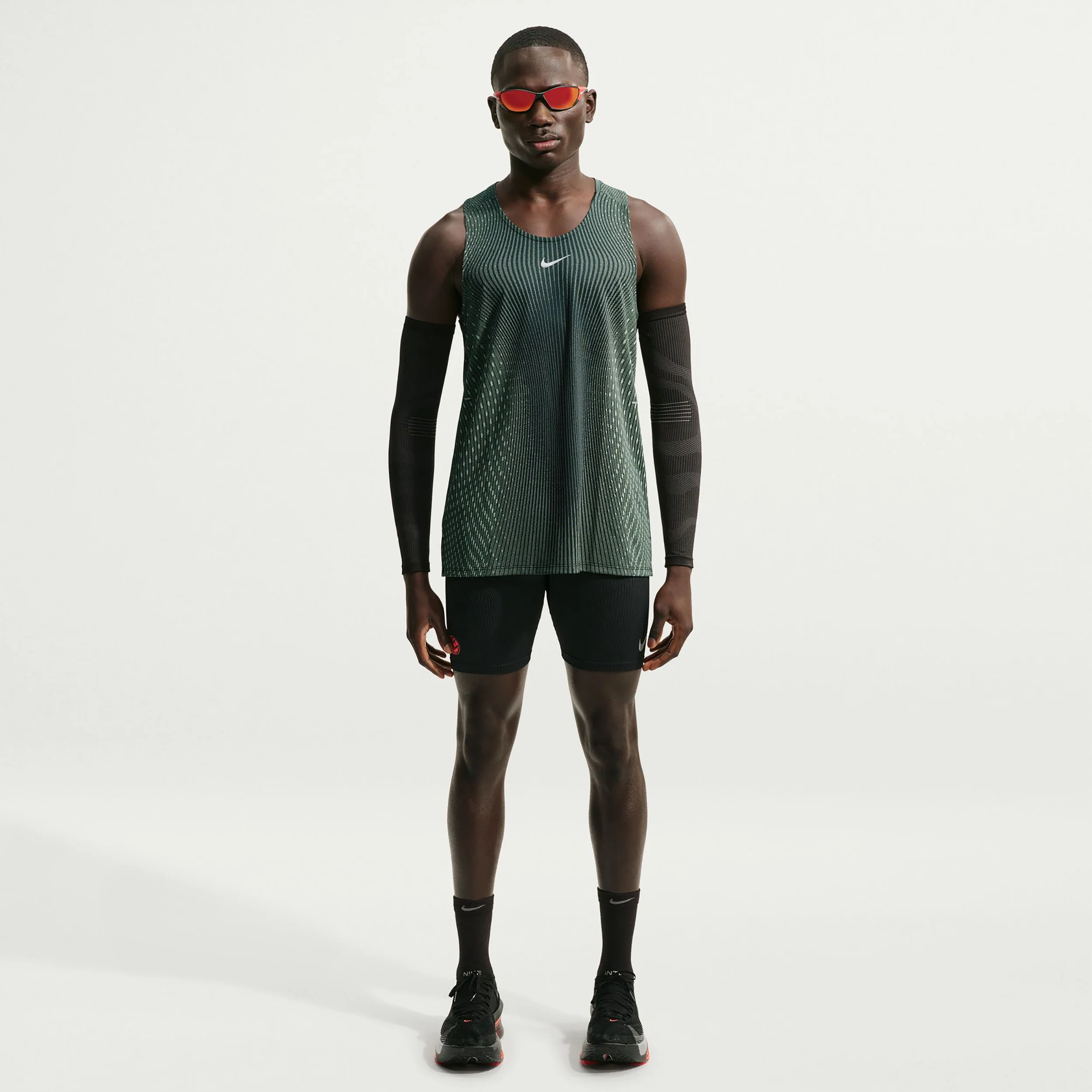 Stride Hardloopshirt Heren - olijf, zilver - Image 3