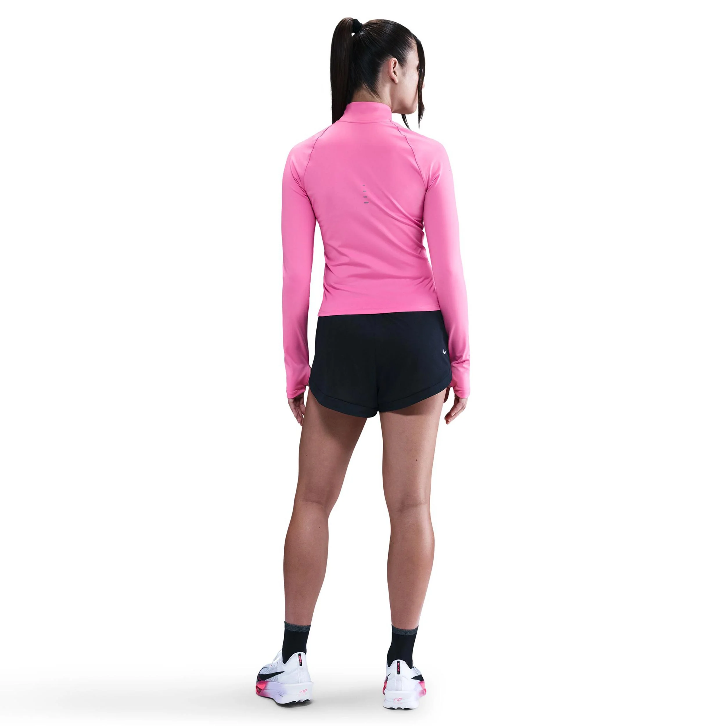 Swift Half-Zip Hardloopshirt Dames-Pink,Zilver - Image 3