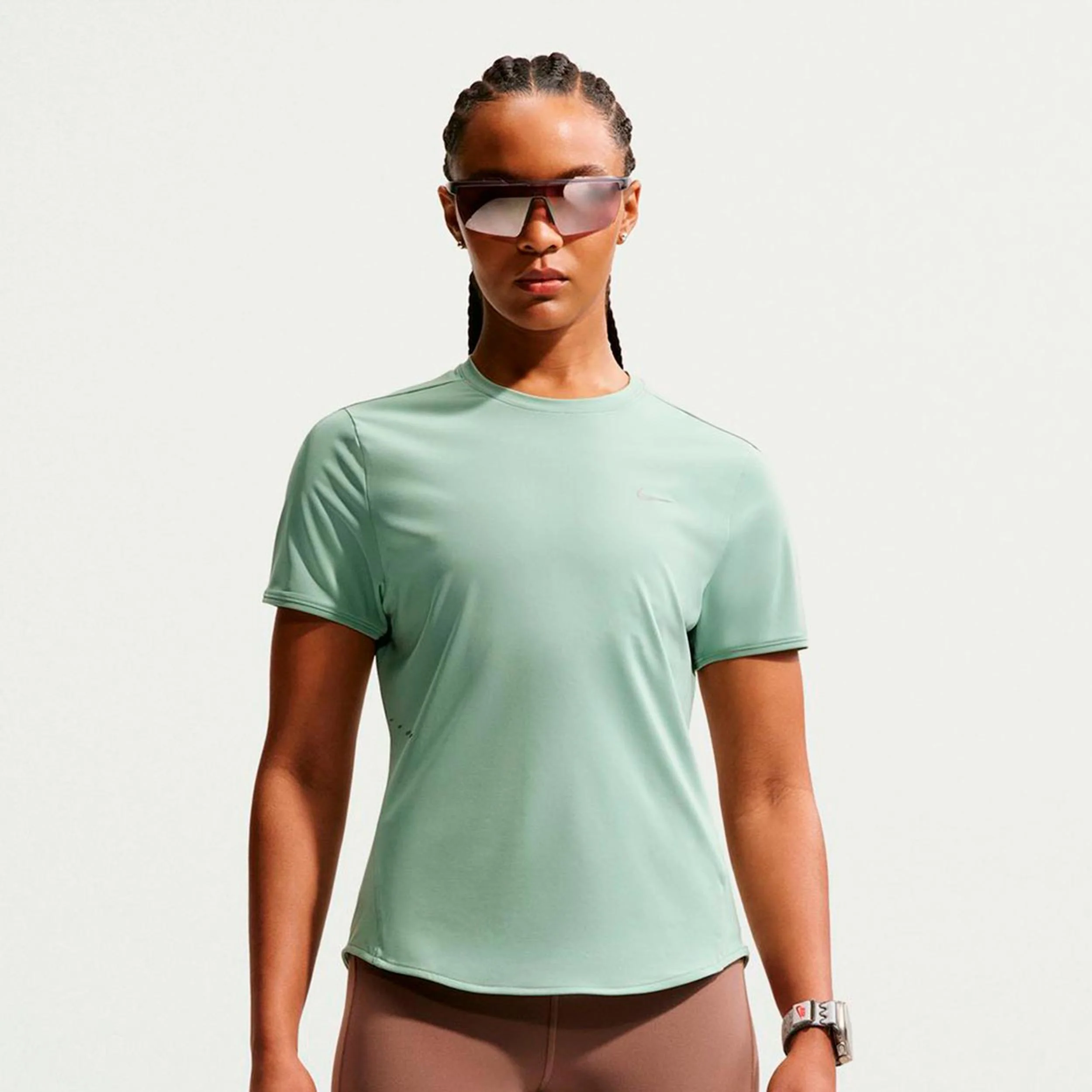 Swift Hardloopshirt Dames - lichtgroen, zilver