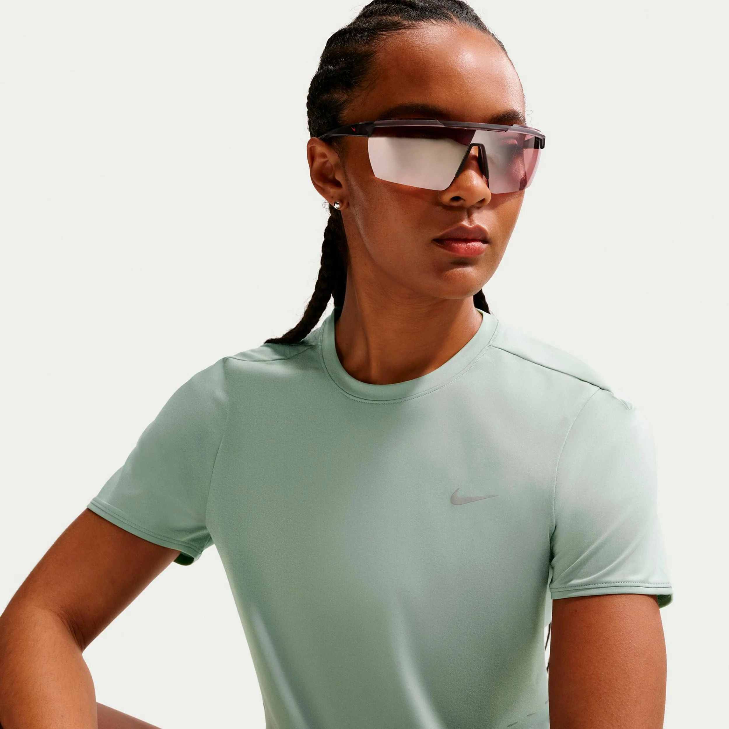 Swift Hardloopshirt Dames - lichtgroen, zilver - Image 6