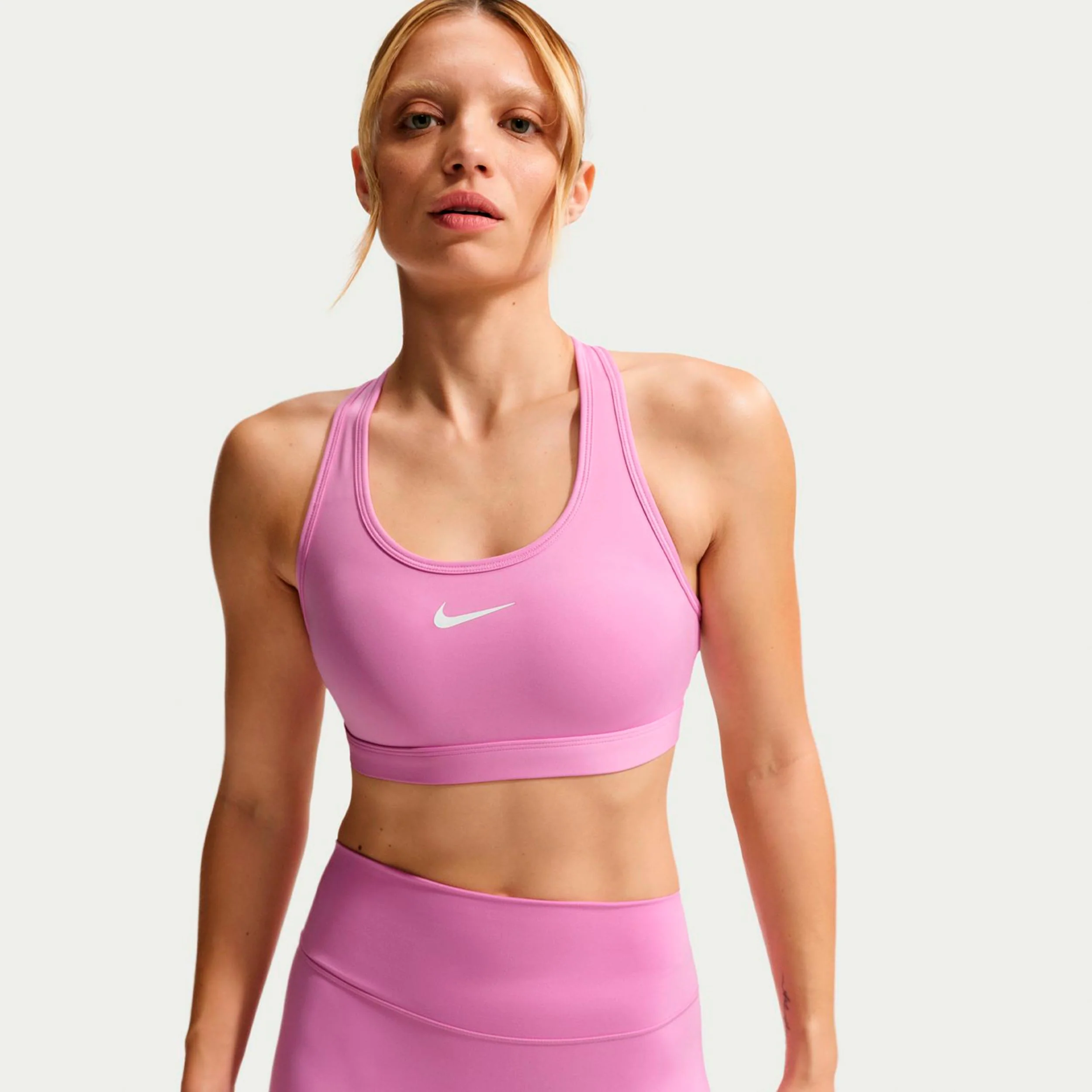 Swoosh Medium Sport-bh Dames - paars
