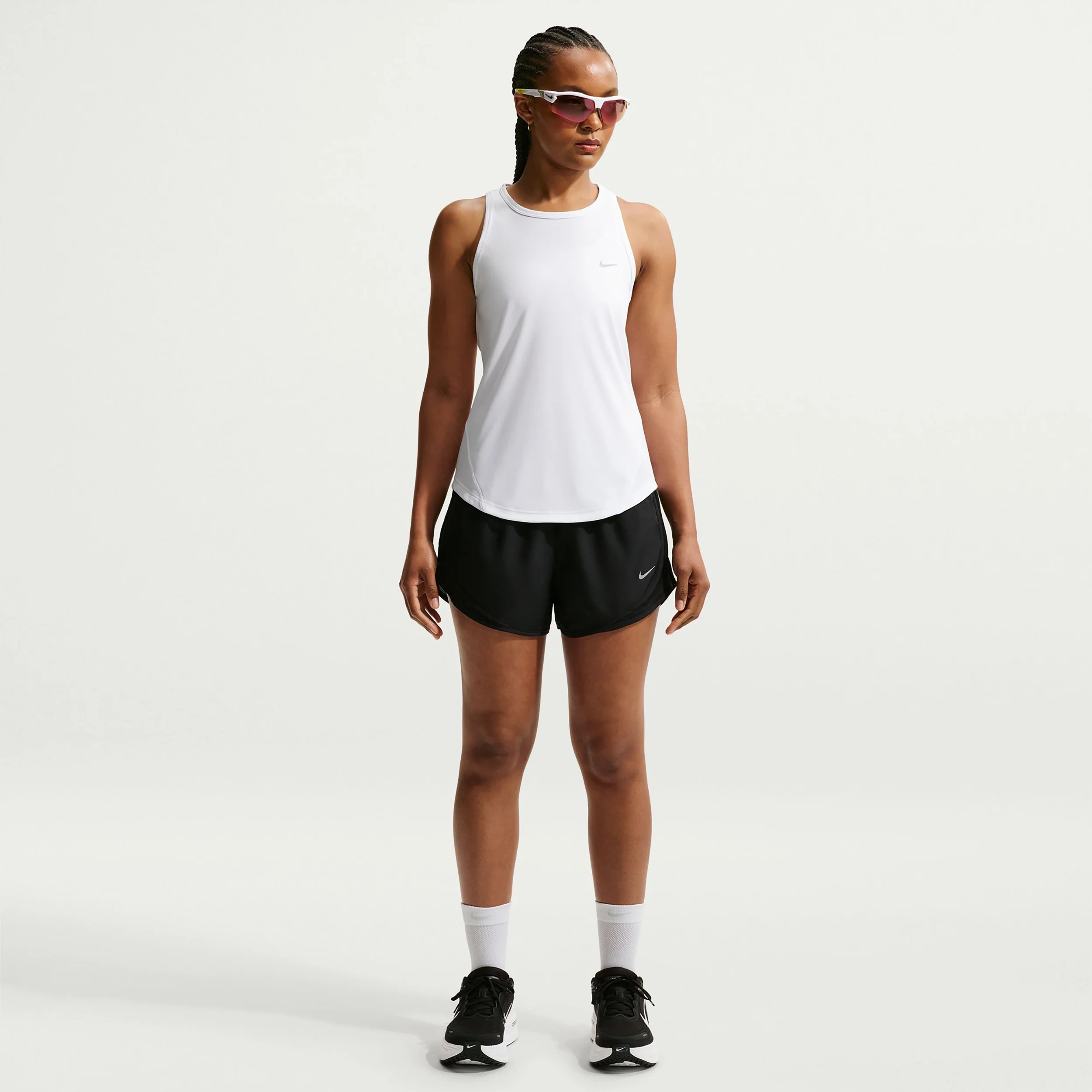 Tempo Hardloopshirt Dames - wit, zilver