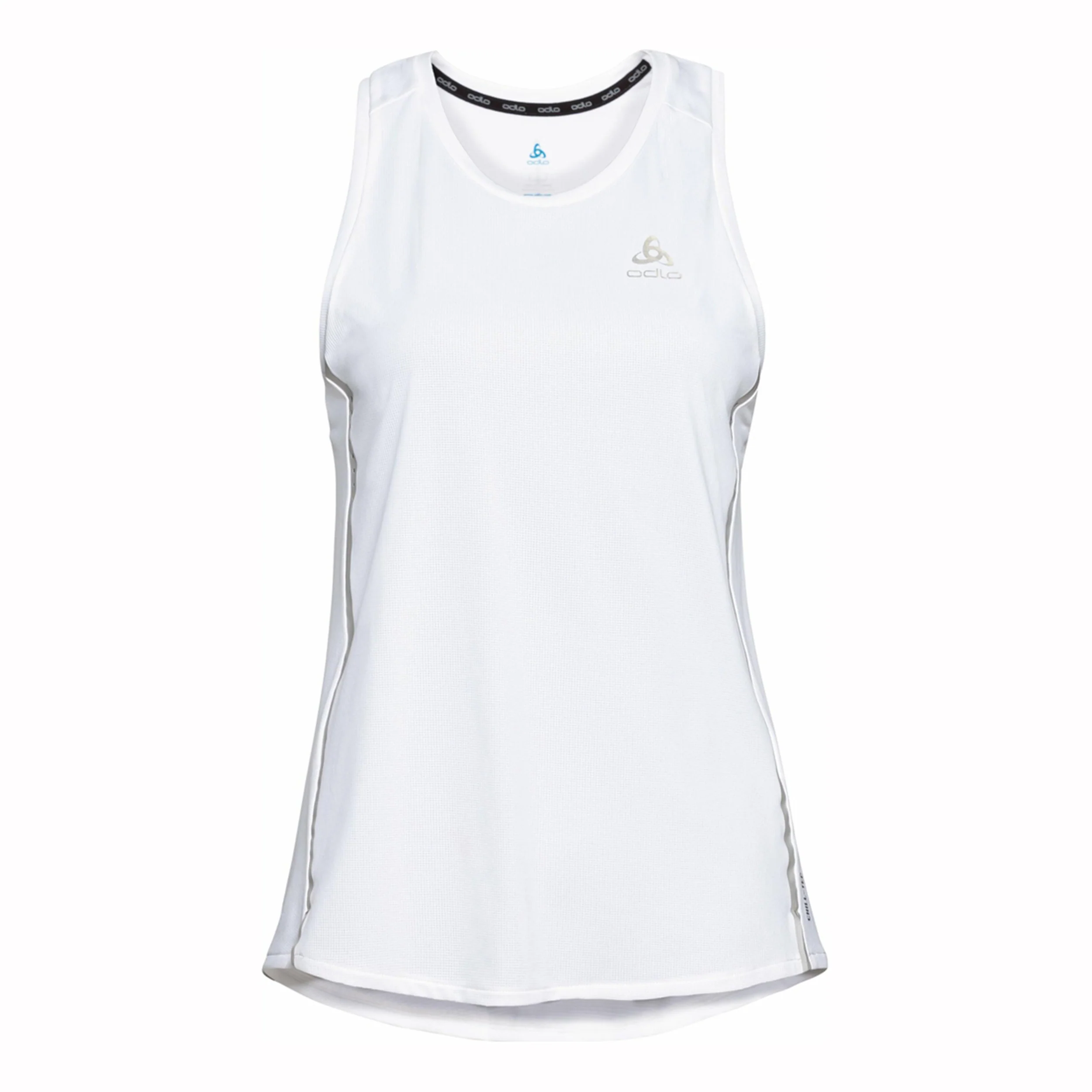 Crew Neck Chill-Tech Hardloopshirt Dames-Wit