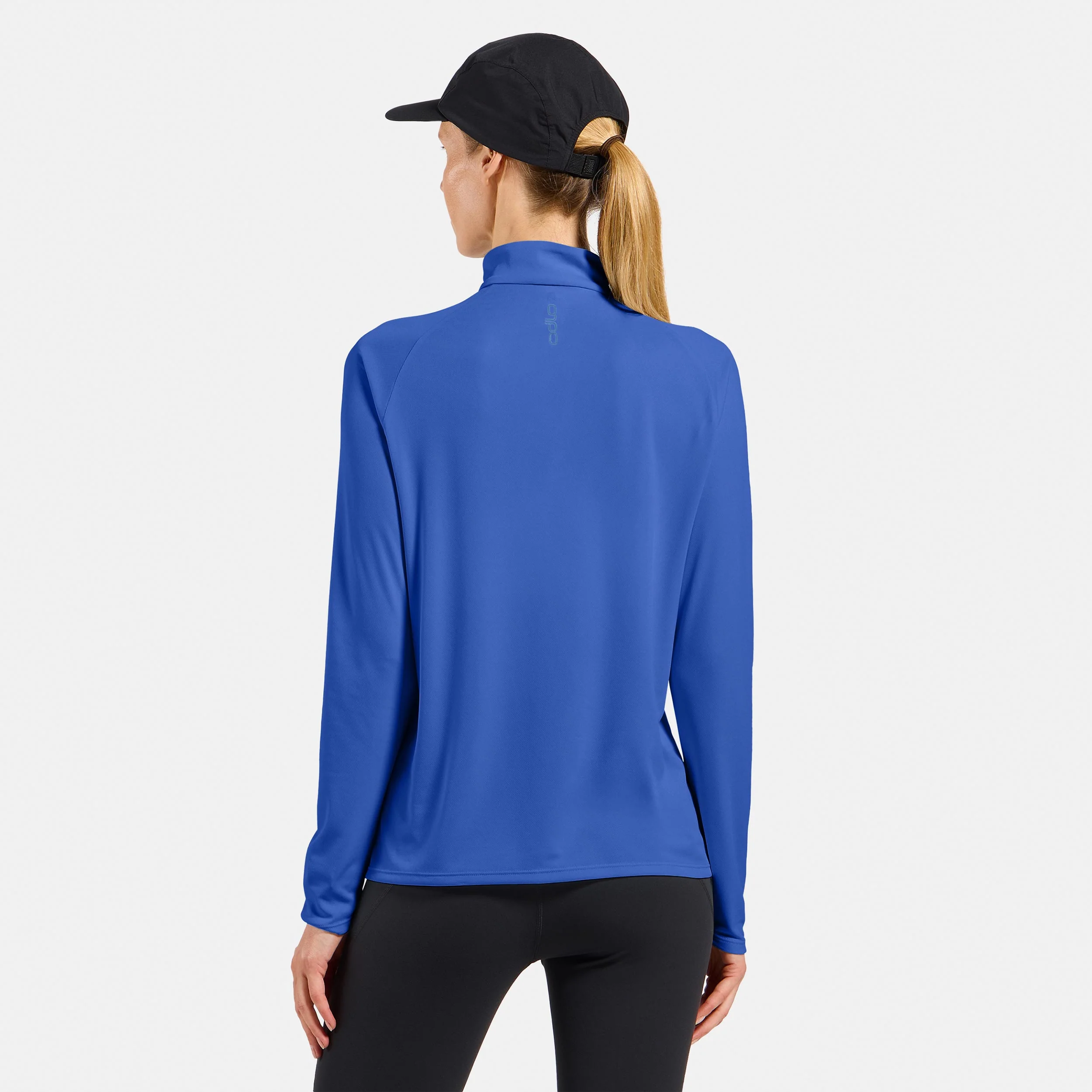 Essential 1/2 Zip Hardloopshirt Dames-blauw - Image 4