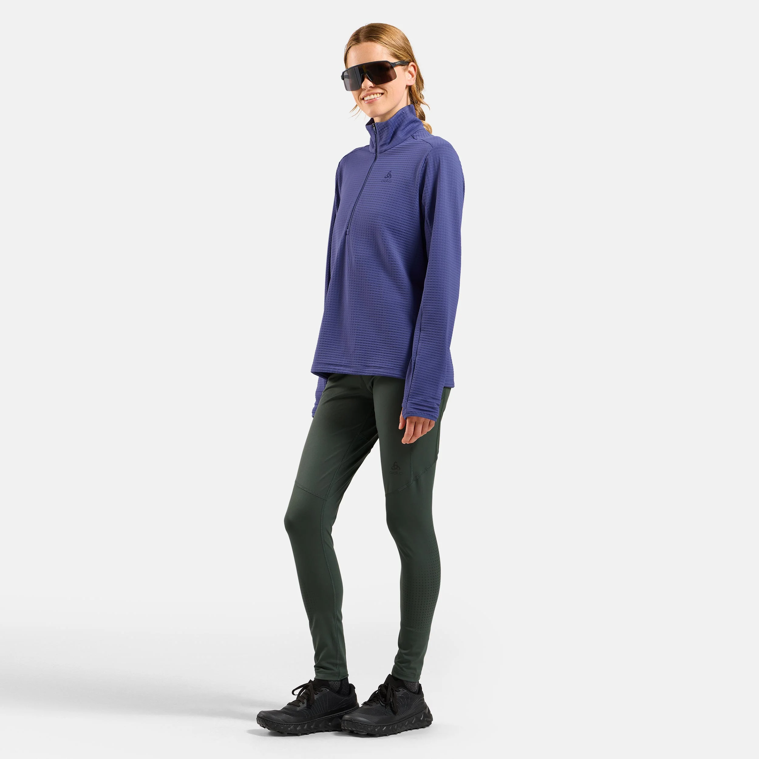 Essential Thermal Midlayer 1/2 Zip Hardloopshirt Dames - blauw - Image 7