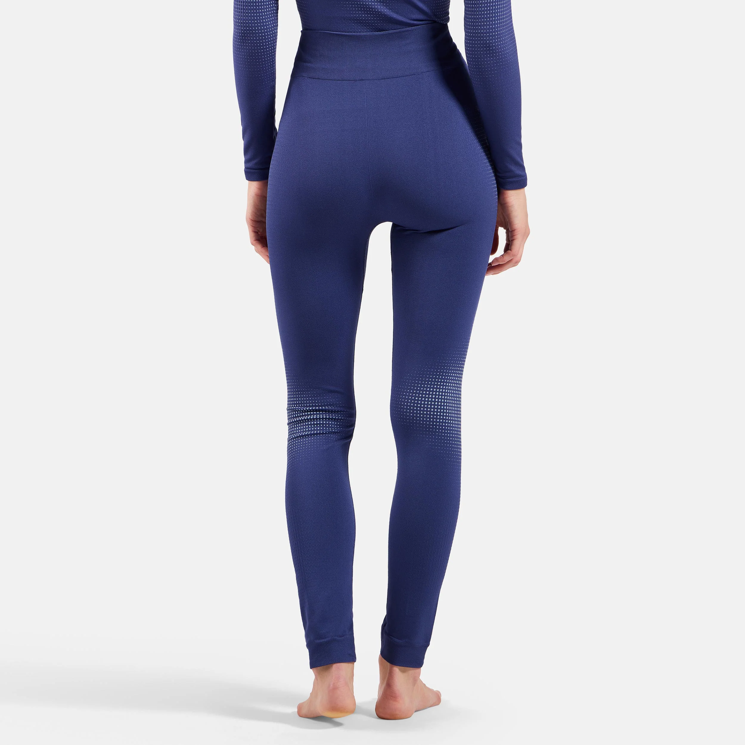 Performance Warm Eco Big Logo Bottom Long Tight Dames-blauw - Image 4