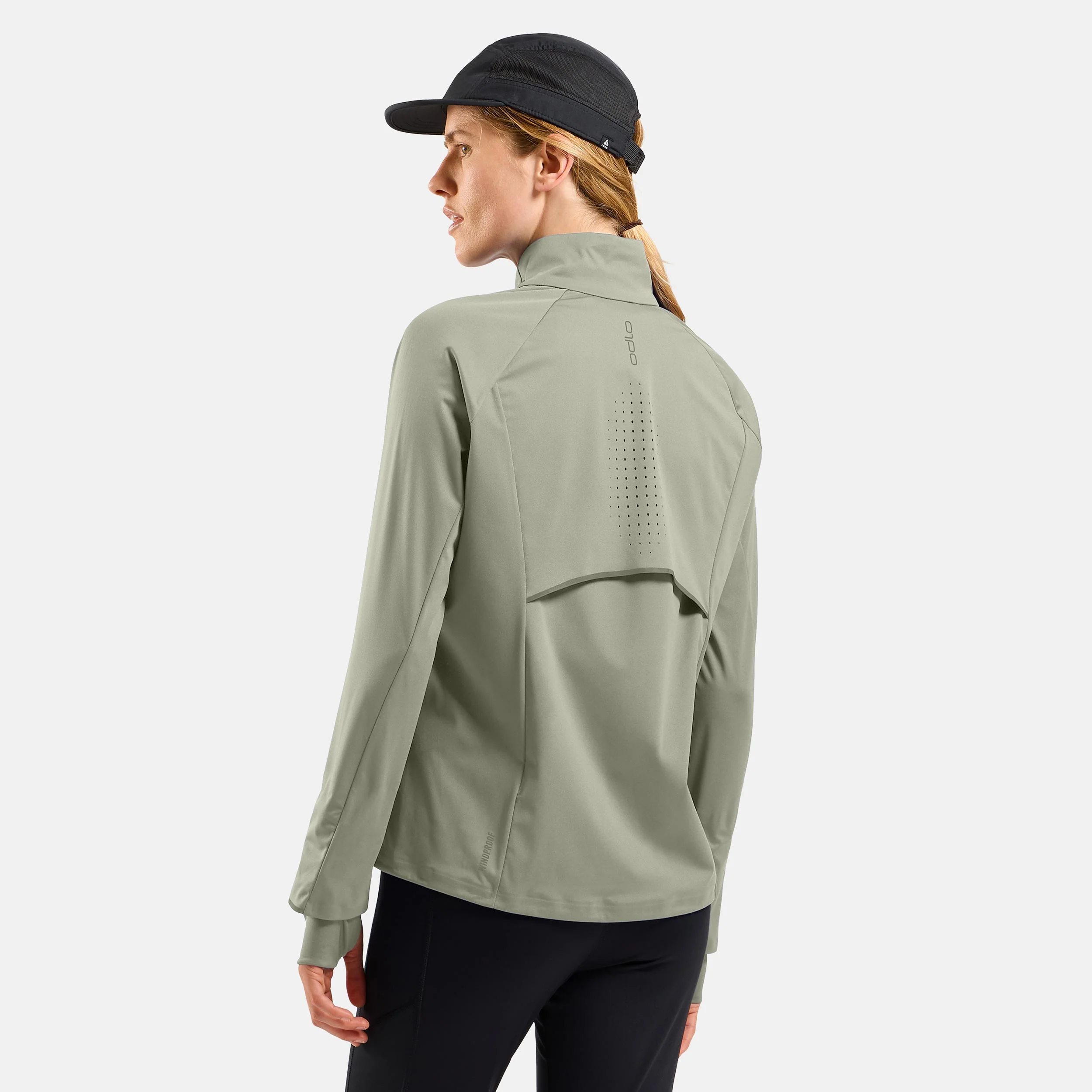 Zeroweight Pro Warm Hardloopjas Dames-Olijf - Image 4