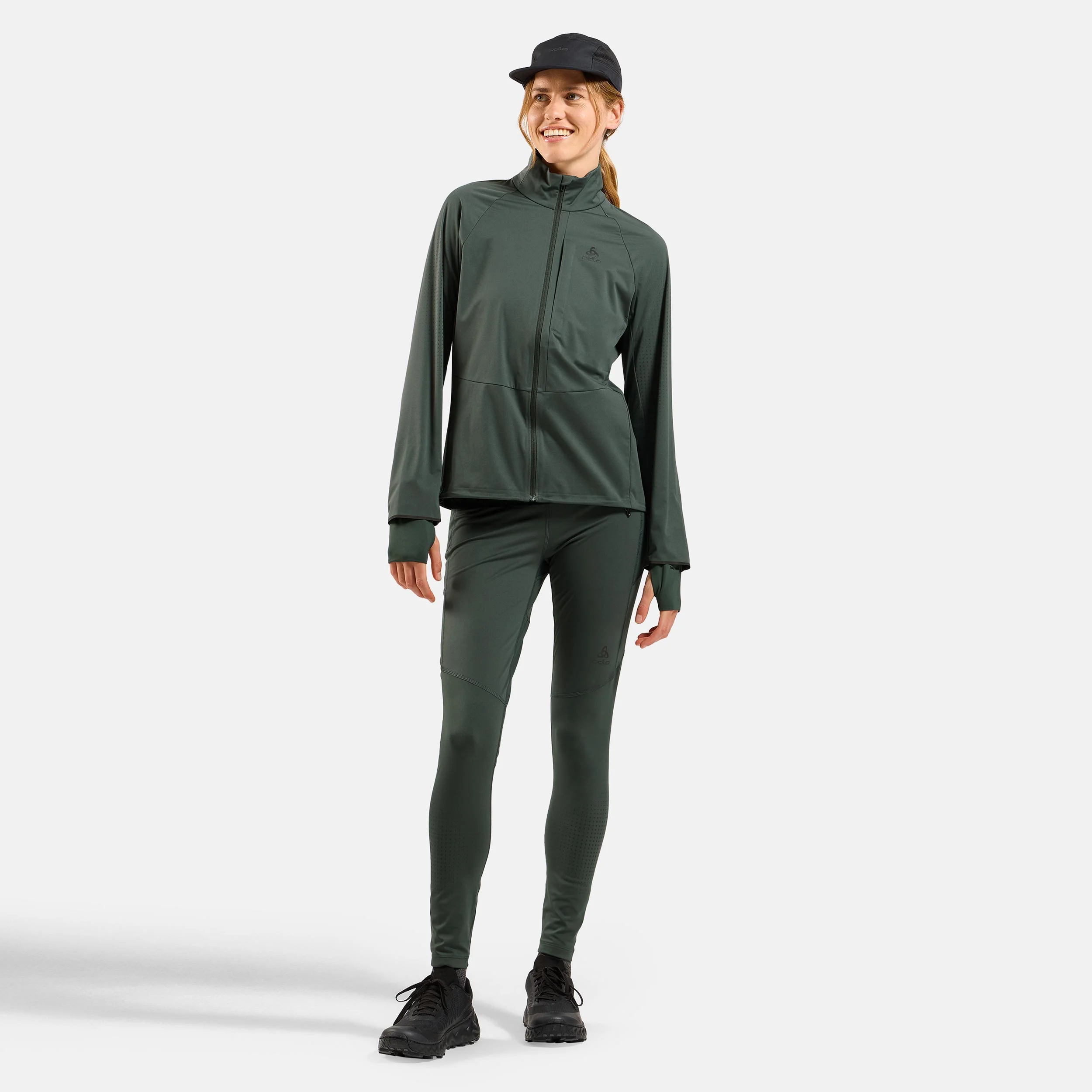 Zeroweight Pro Warm Reflective Hardloopjas Dames-Olijf - Image 7