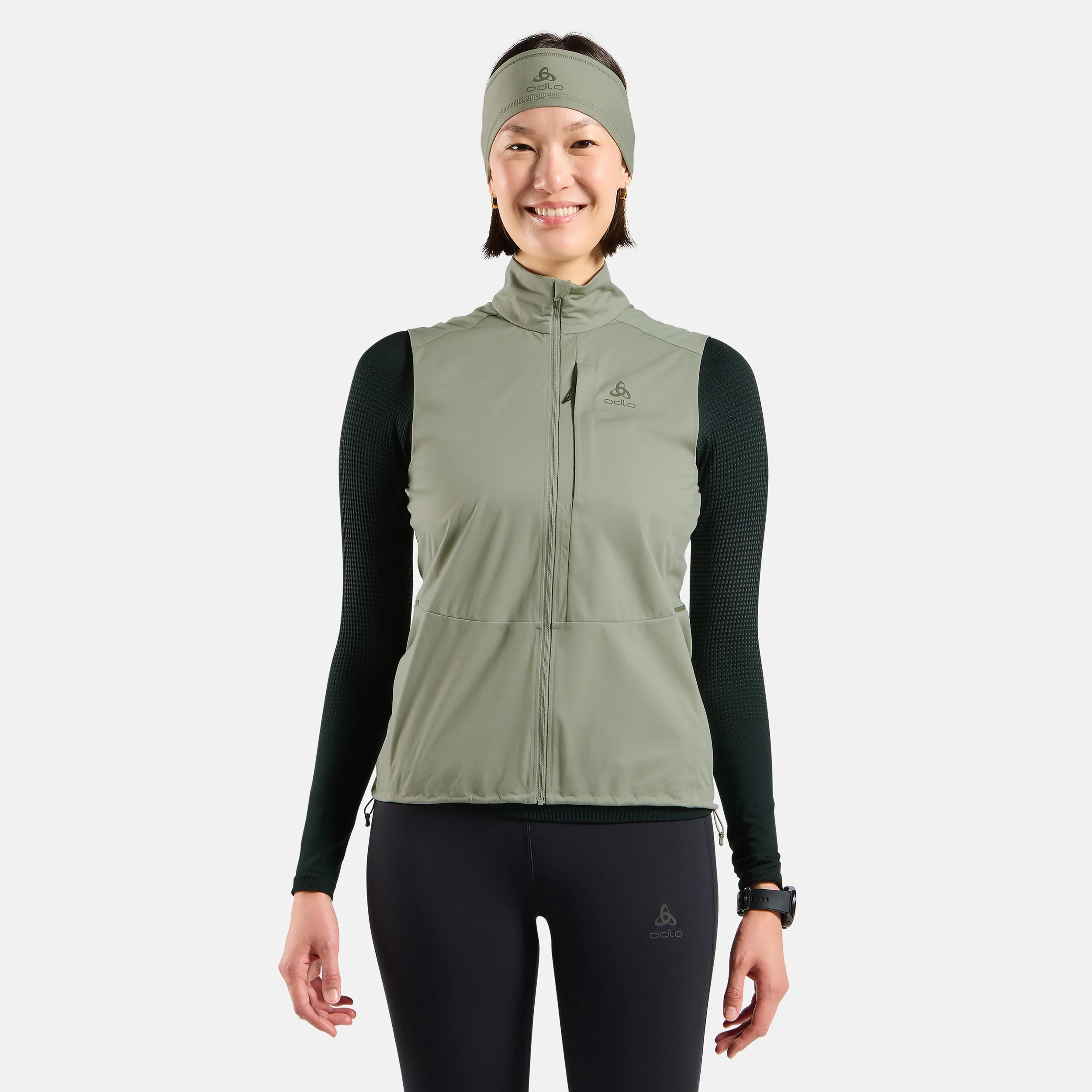 Zeroweight Warm Hardloopvesten Dames - olijf - Image 3