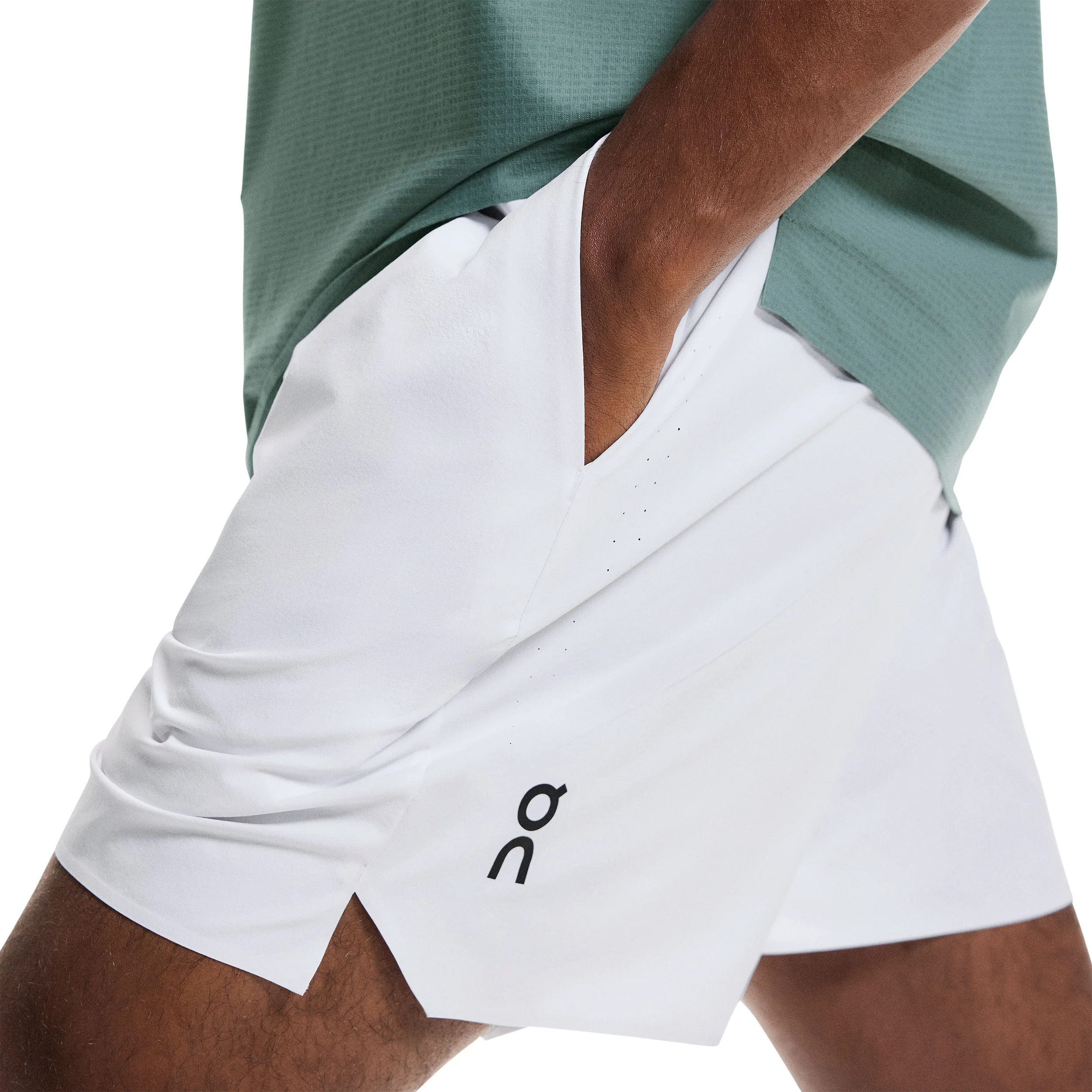 5in Court Shorts Heren - wit - Image 7