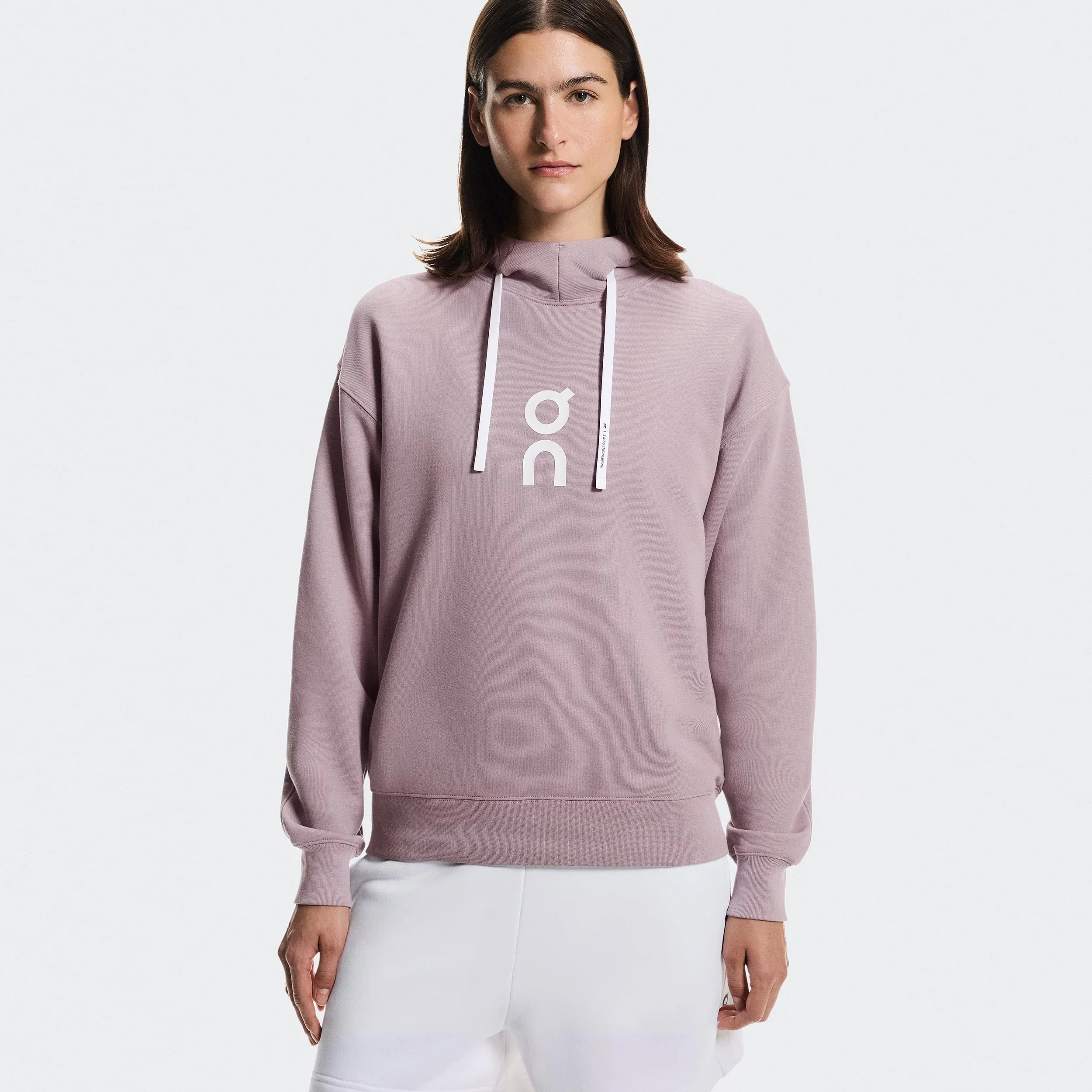 Club Sweater met capuchon Dames - mauve, wit