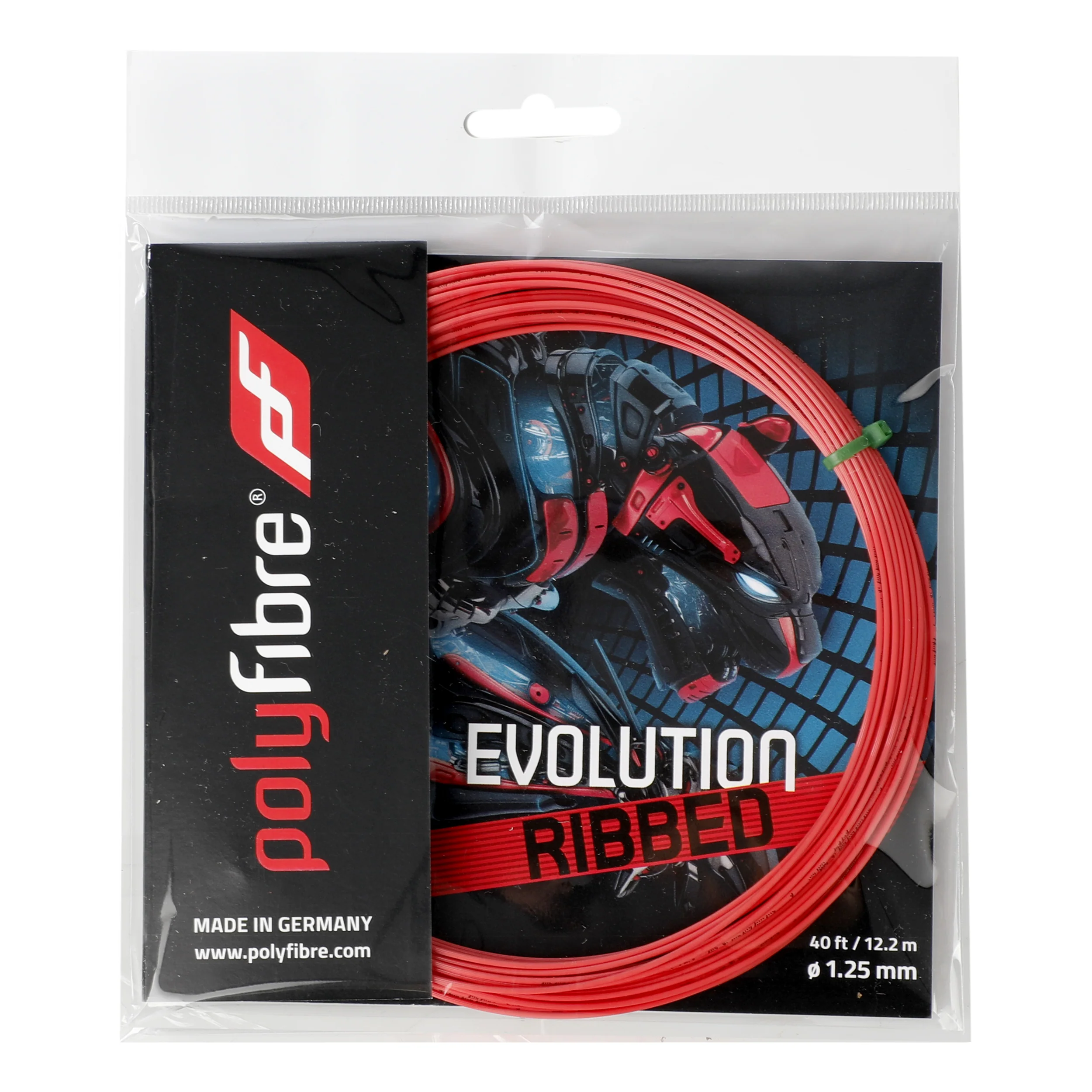 Evolution ribbed Set snaren 12m - rood