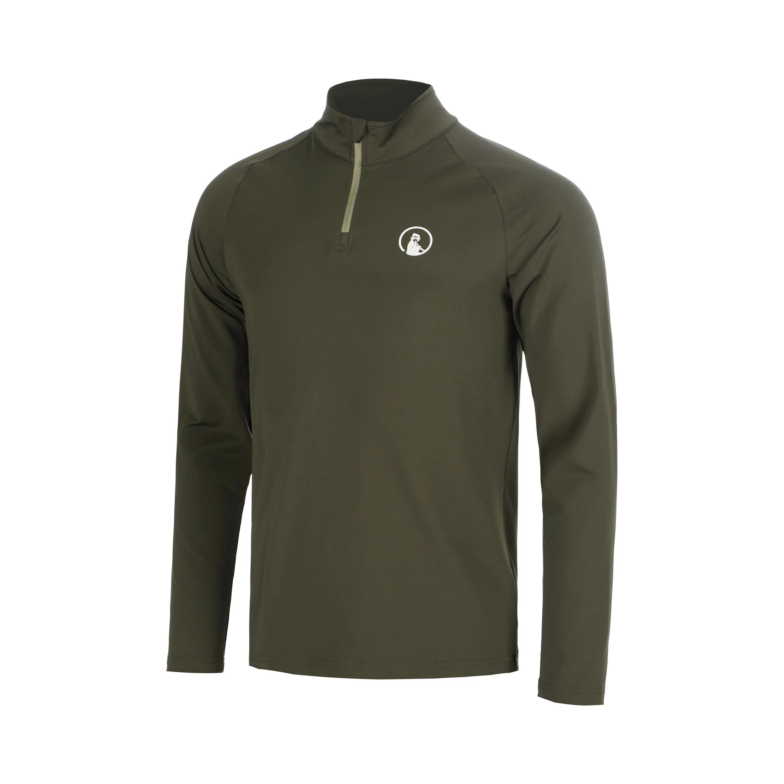 Memories Big Serve 1/4 Zip Longsleeve Jongens - donkergroen
