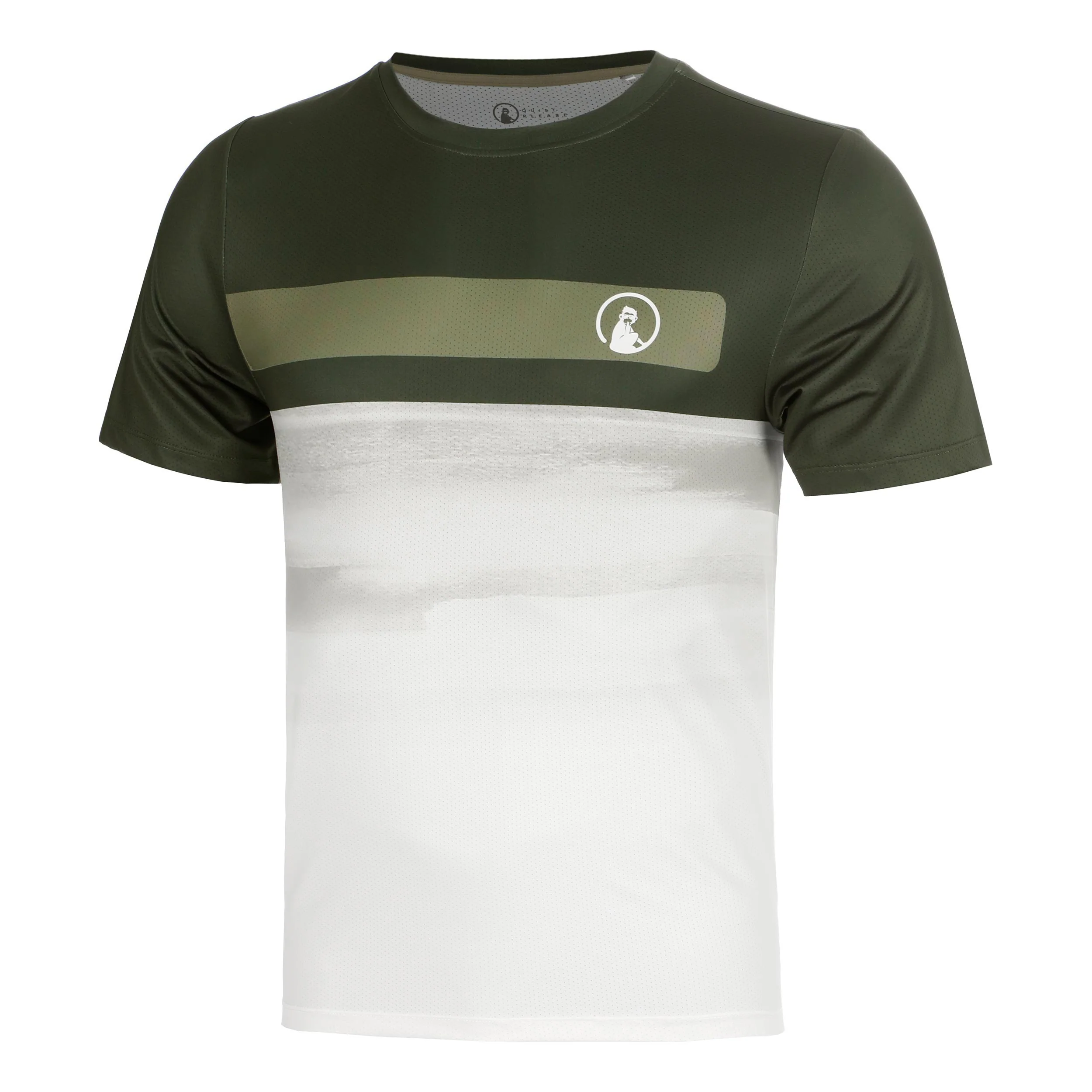 Memories Receiver Faded Wipe T-shirt Heren - donkergroen