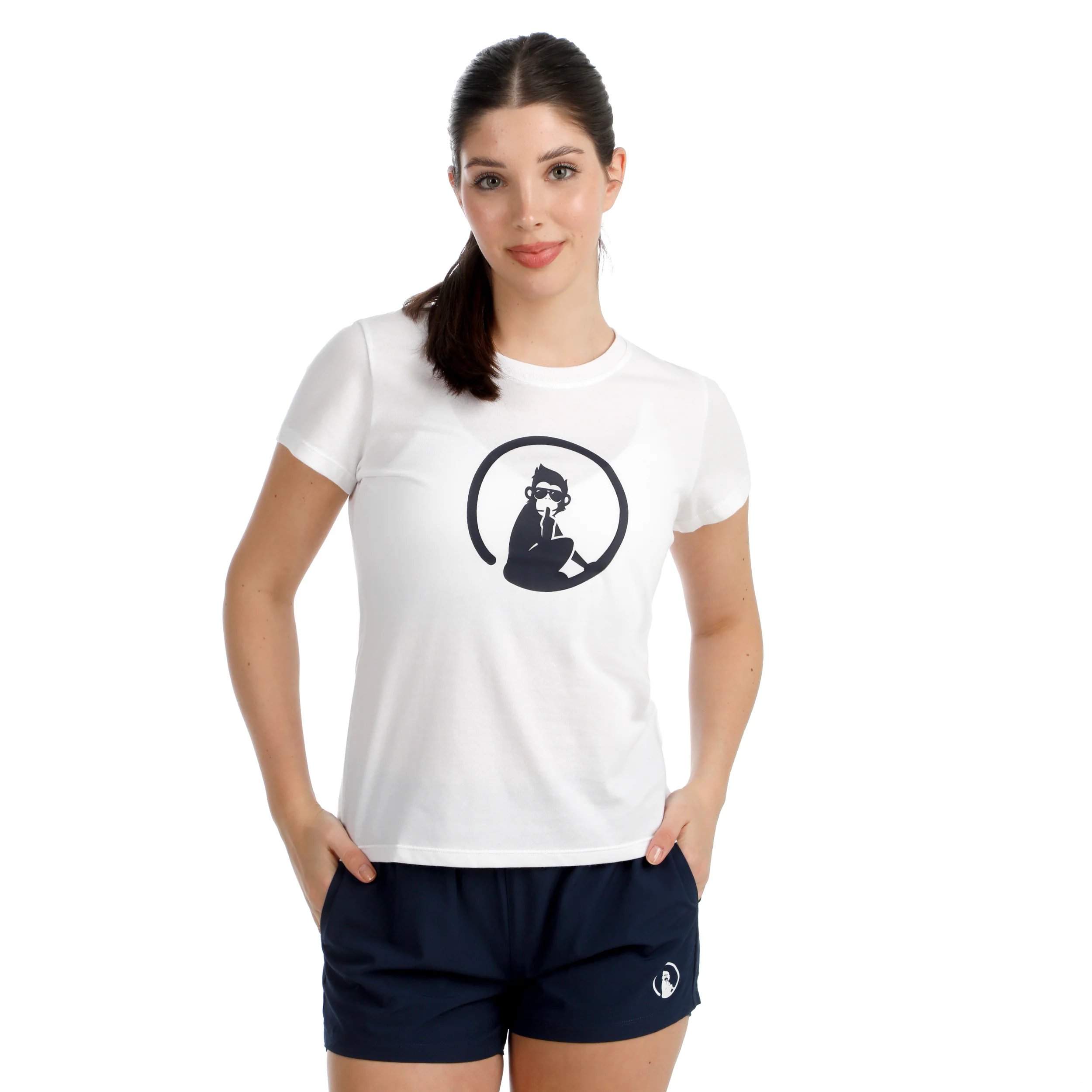 Trainings T-shirt Dames-wit - Image 4