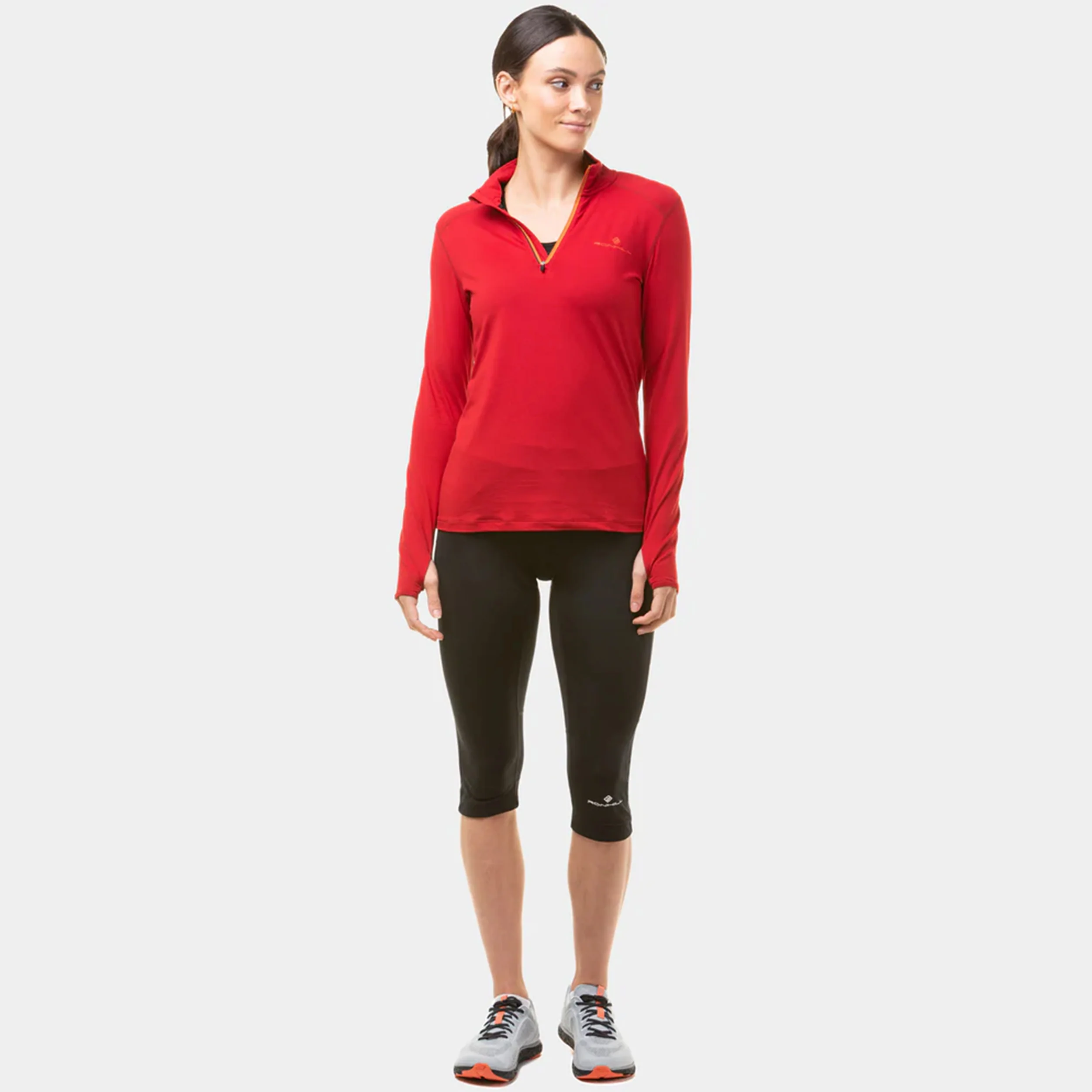 Core Thermal 1/2 Zip Hardloopshirt Dames-Rood - Image 3